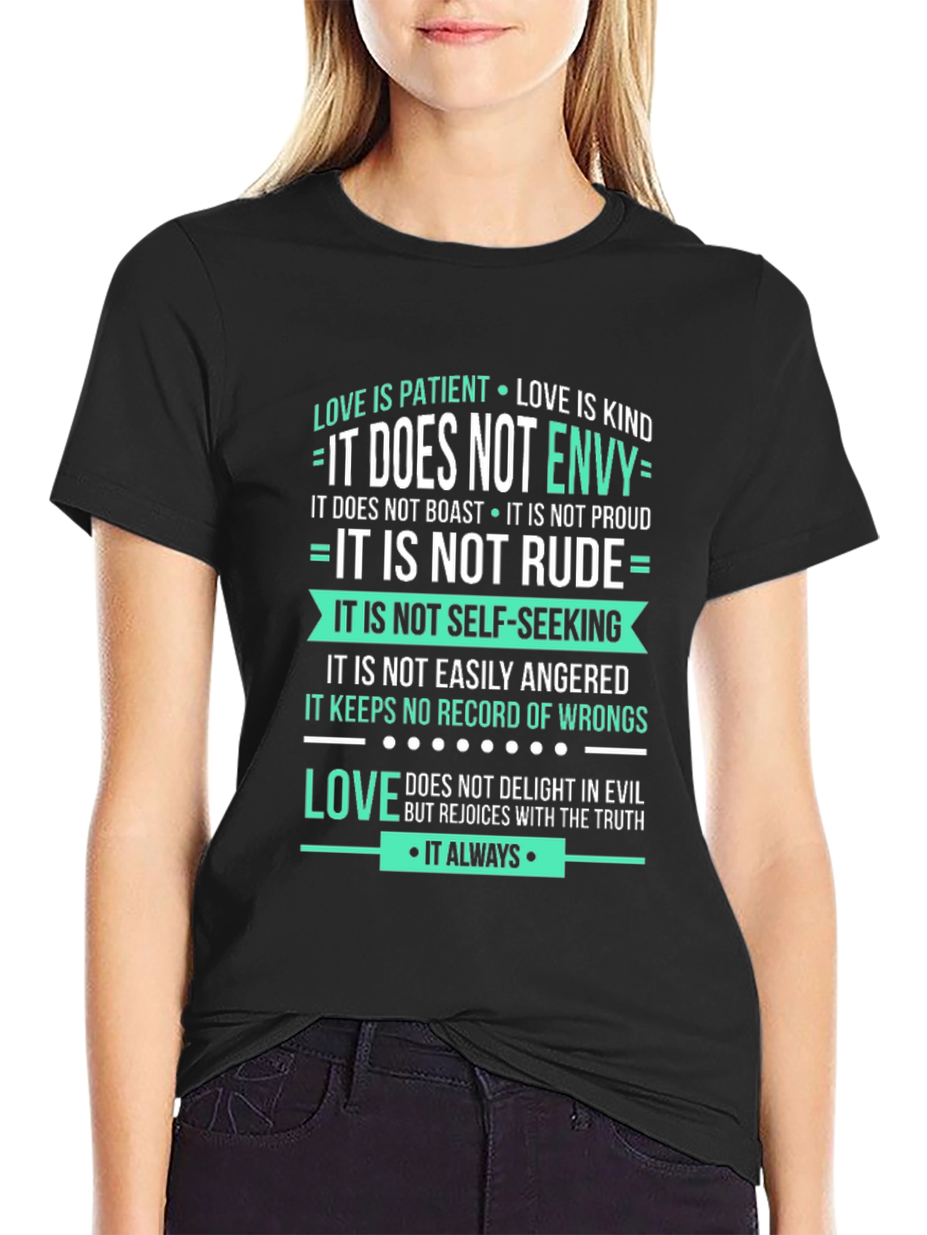 Love Is Patient Graphic Tee - Unisex Black Shirt