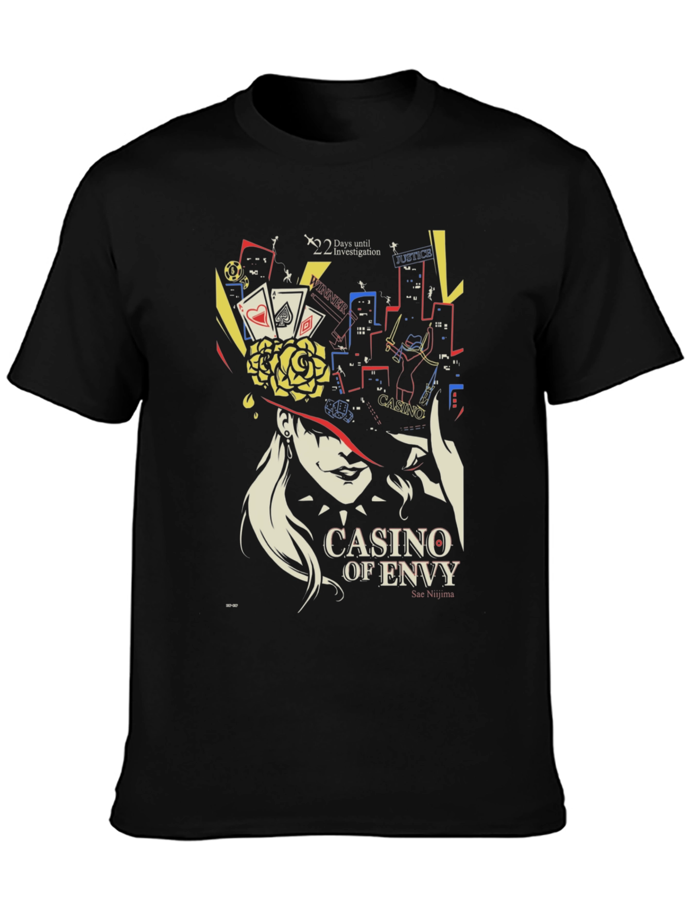 Casino of Envy Graphic T-Shirt - Sae Niijima Persona 5
