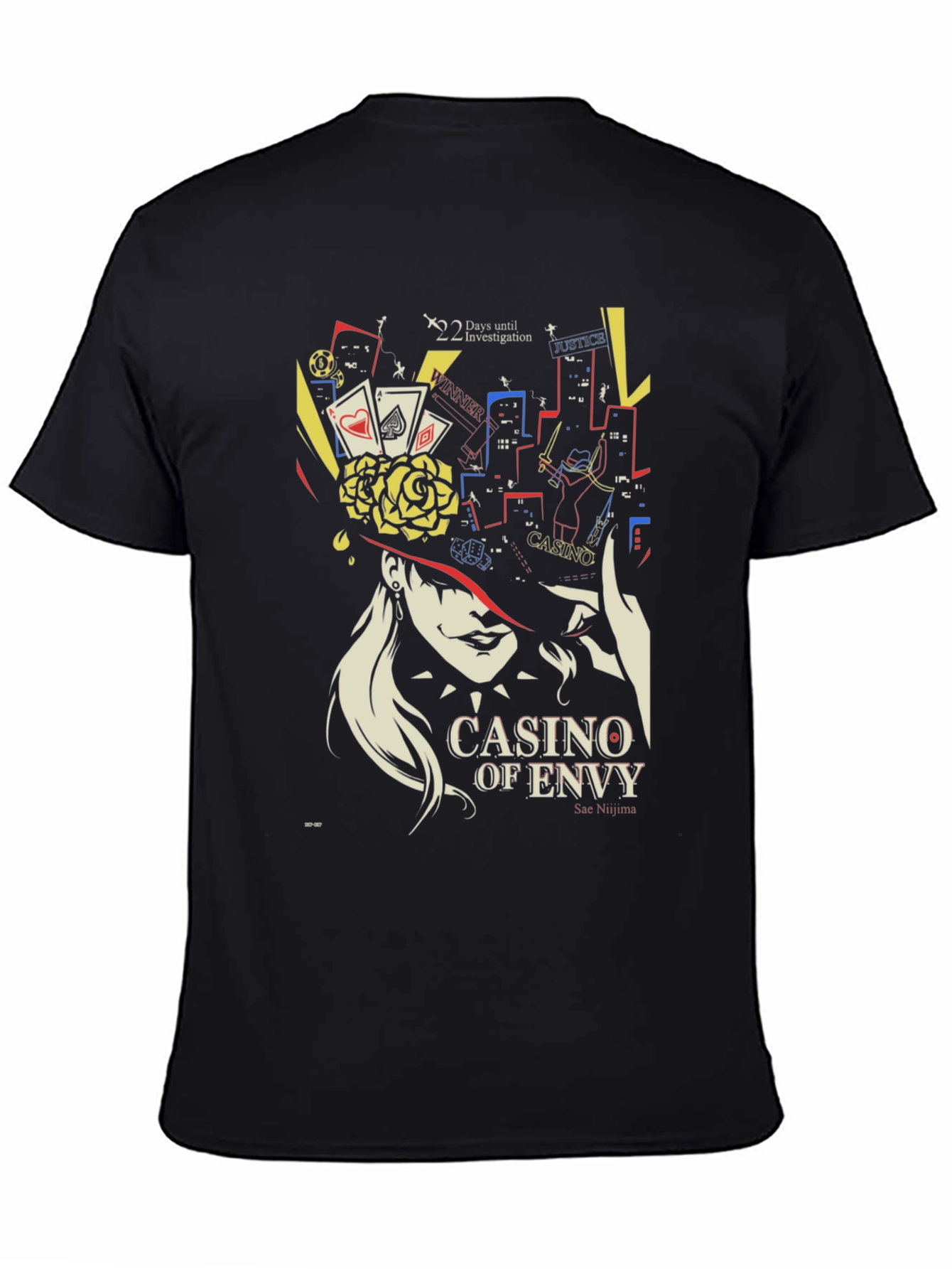 Casino of Envy Graphic T-Shirt - Sae Niijima Persona 5