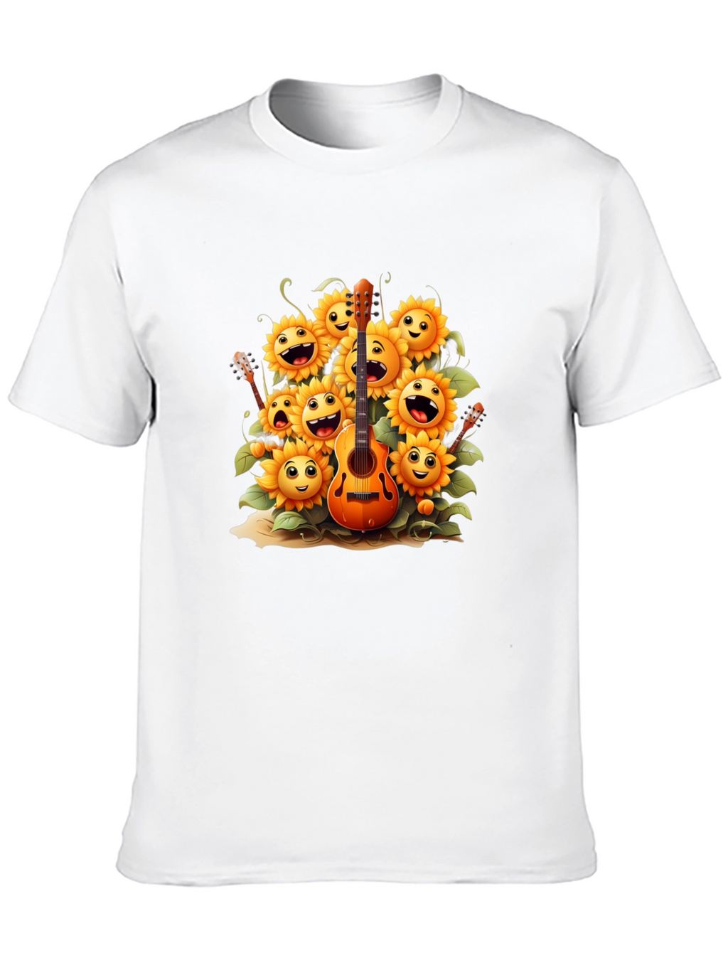 Sunflower Guitar Graphic Tee - Black