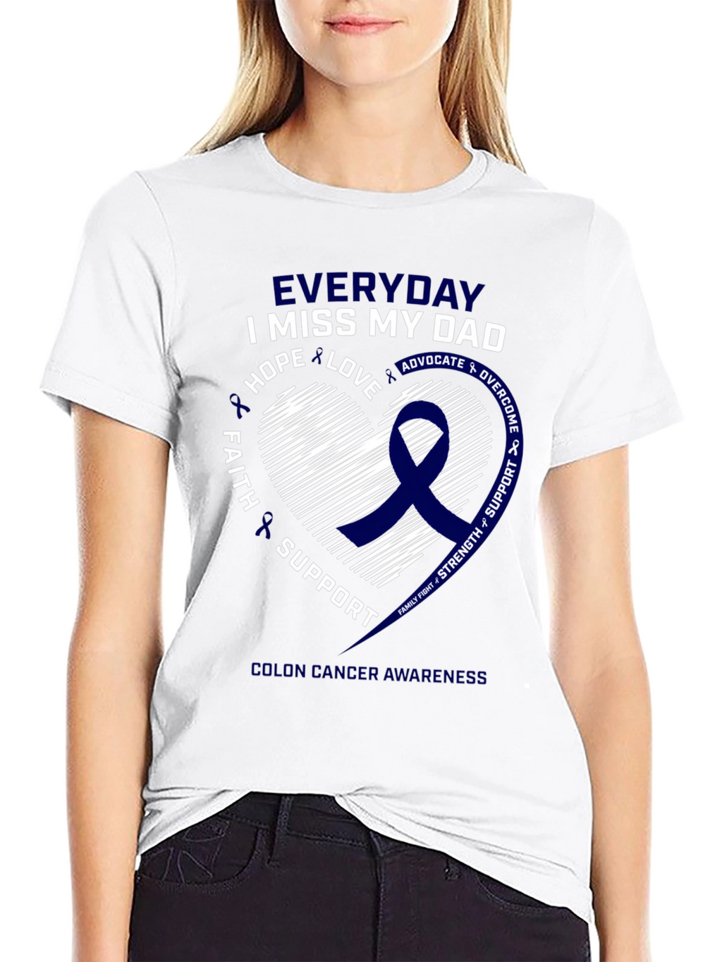 Everyday I Miss My Dad Colon Cancer Awareness T-Shirt