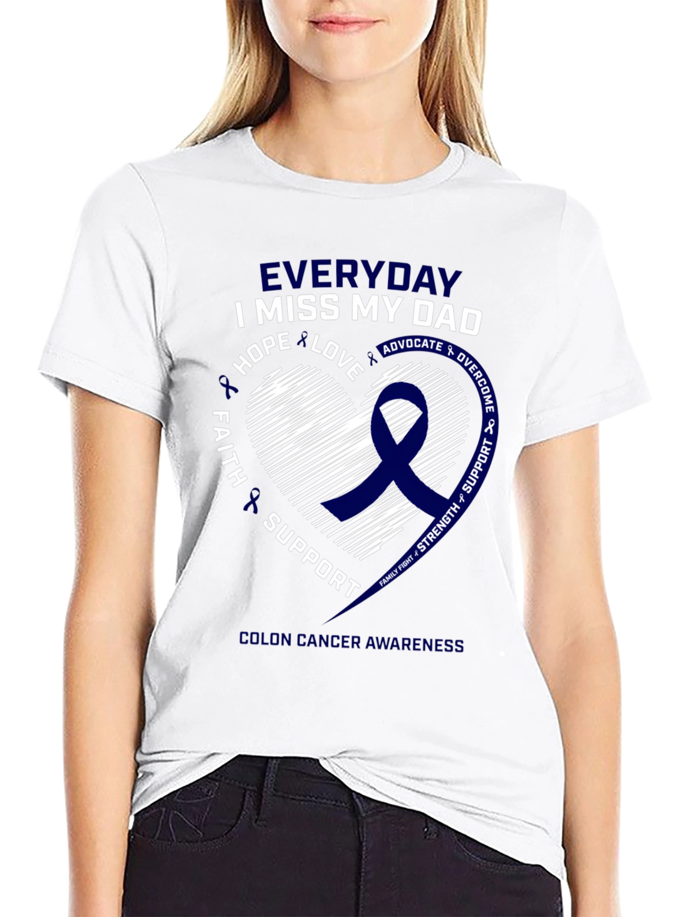 Everyday I Miss My Dad Colon Cancer Awareness T-Shirt