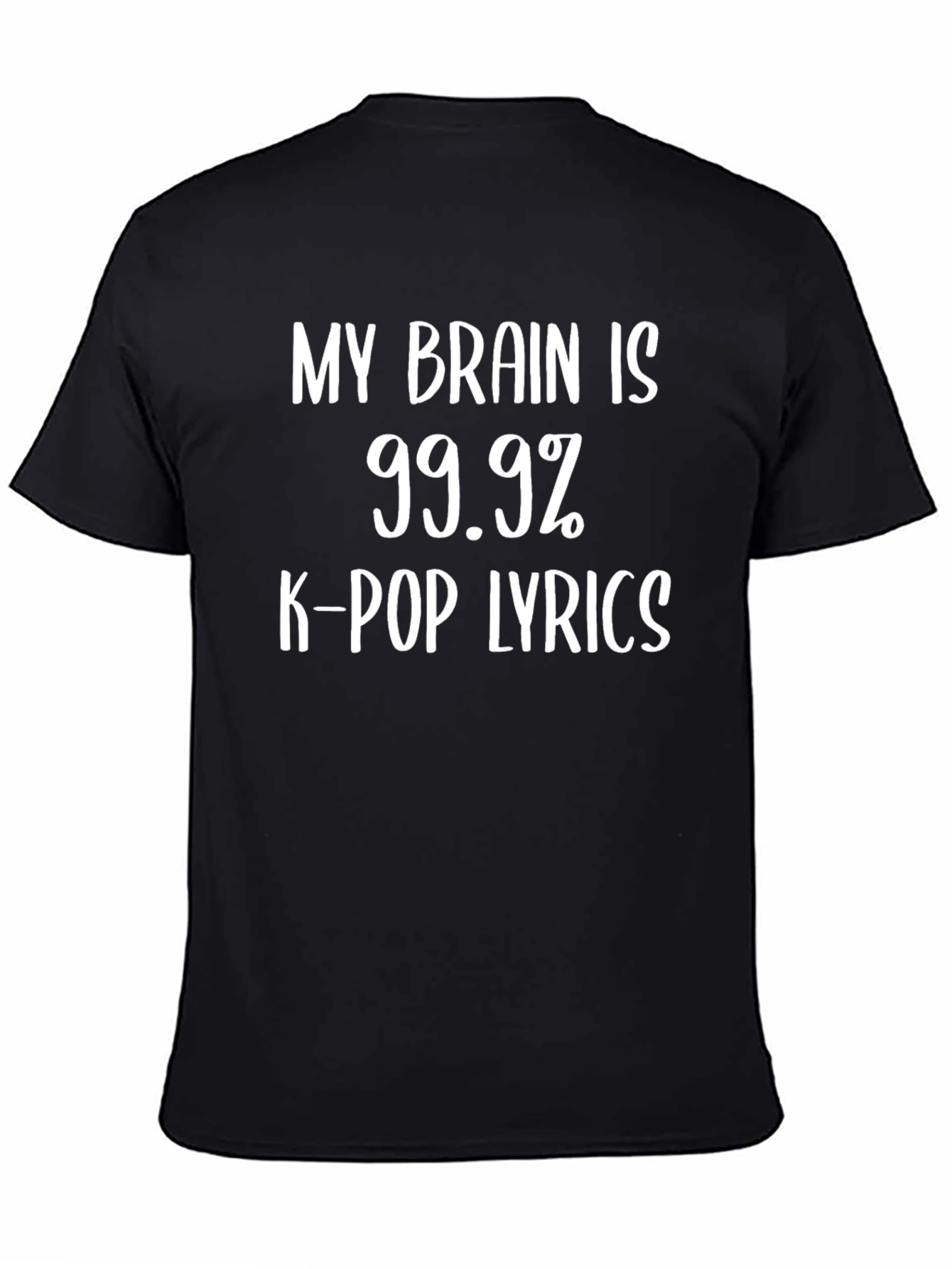 K-Pop Lyrics Funny Black T-Shirt