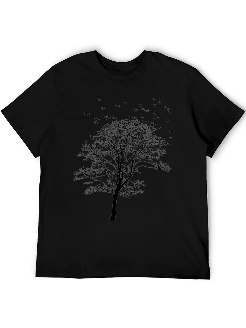 Dark Tree Graphic Tee - Mens Black T-Shirt