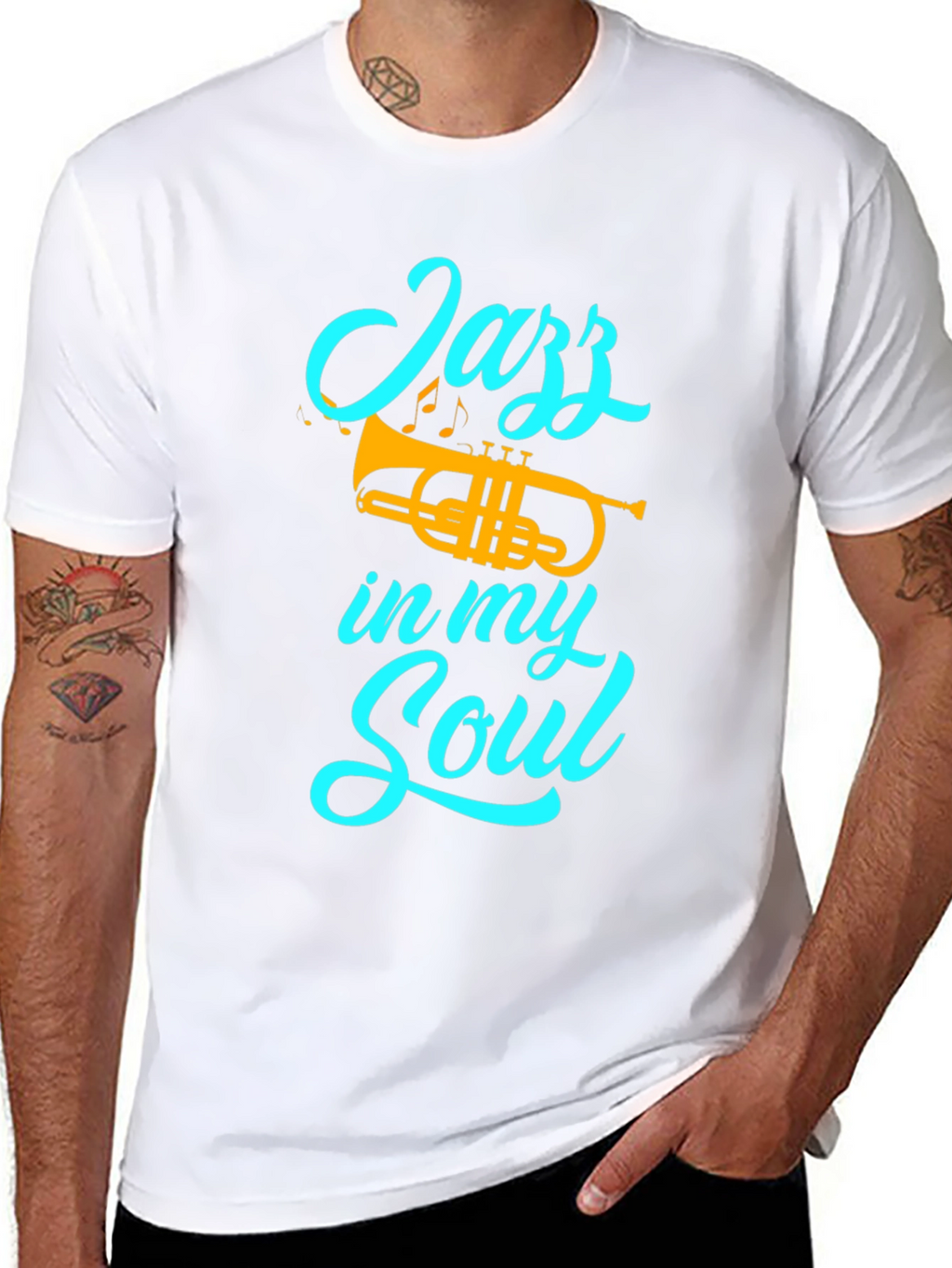 Jazz in my Soul T-Shirt - Trumpet Graphic Tee