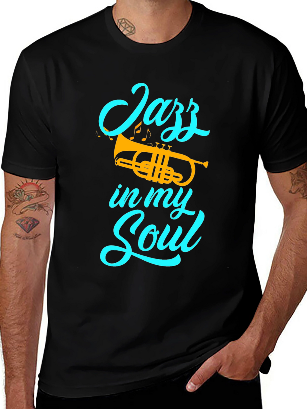 Jazz in my Soul T-Shirt - Trumpet Graphic Tee