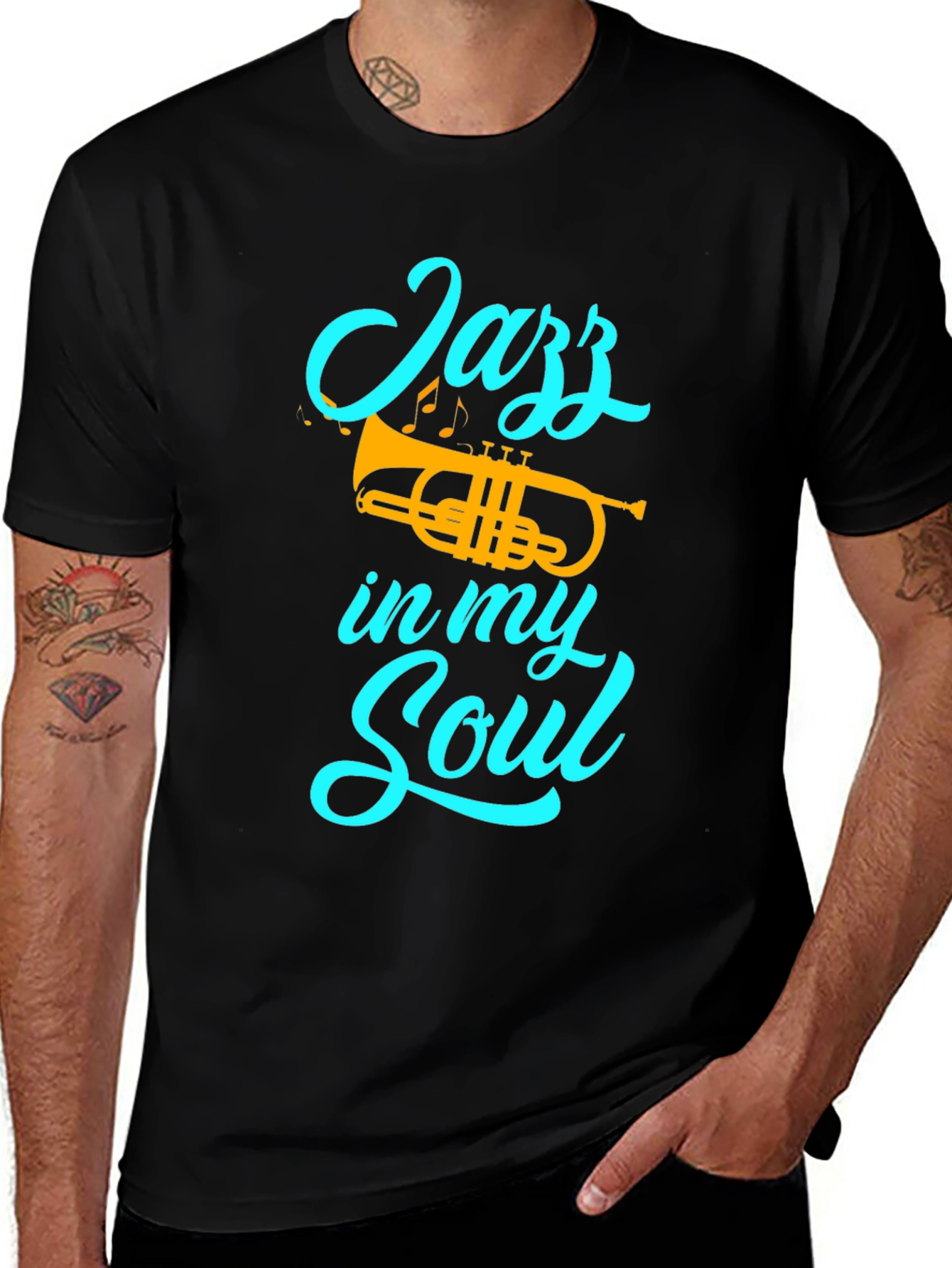Jazz in my Soul T-Shirt - Trumpet Graphic Tee