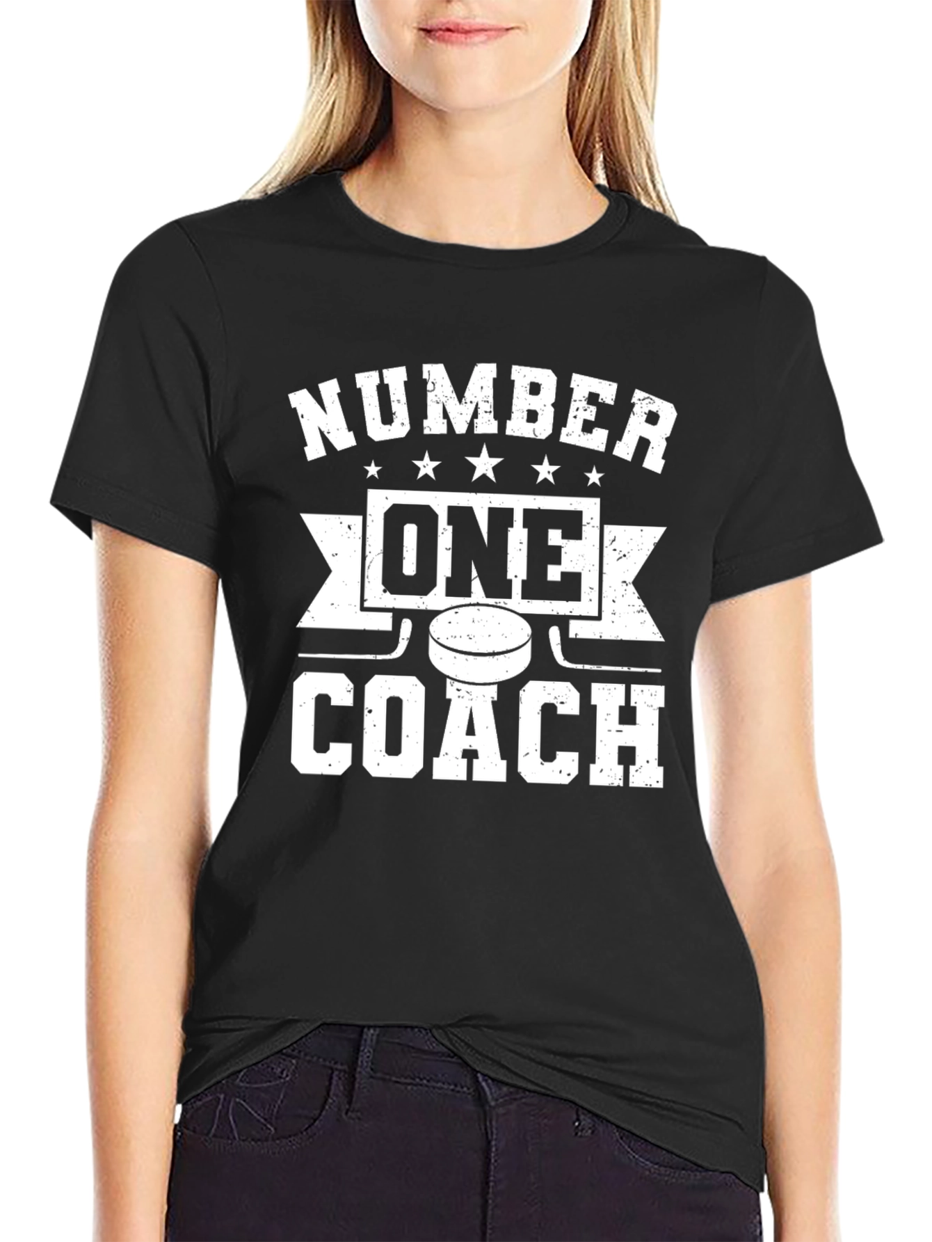 Number One Coach Hockey Graphic Tee