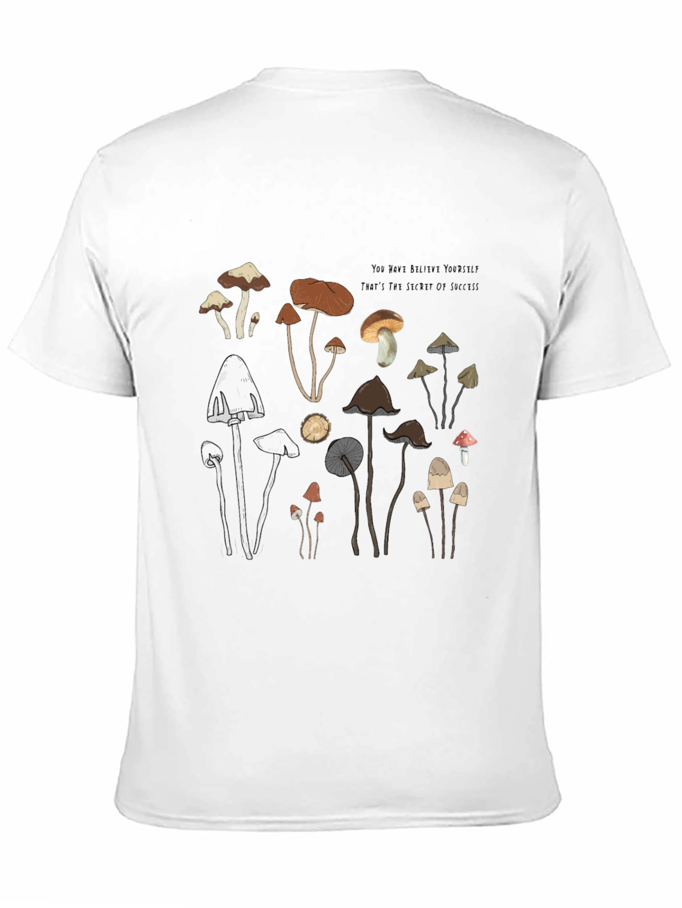 Mushroom Graphic T-Shirt - Soft Cotton Tee