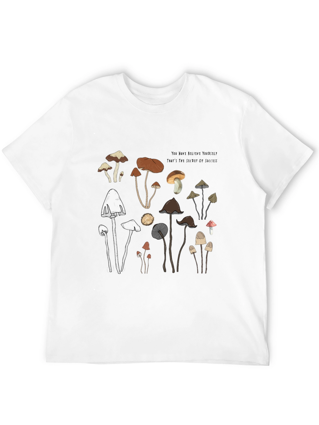 Mushroom Graphic T-Shirt - Soft Cotton Tee