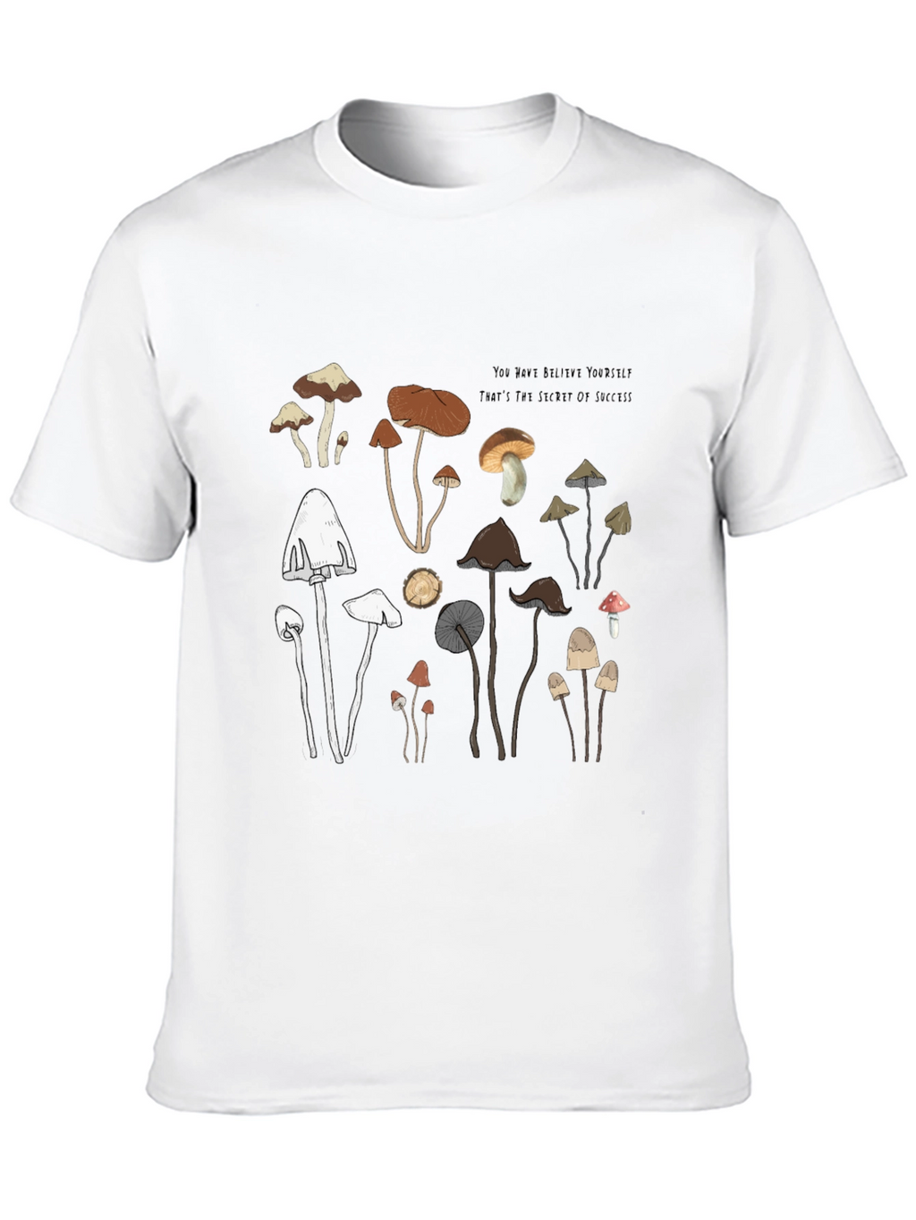 Mushroom Graphic T-Shirt - Soft Cotton Tee