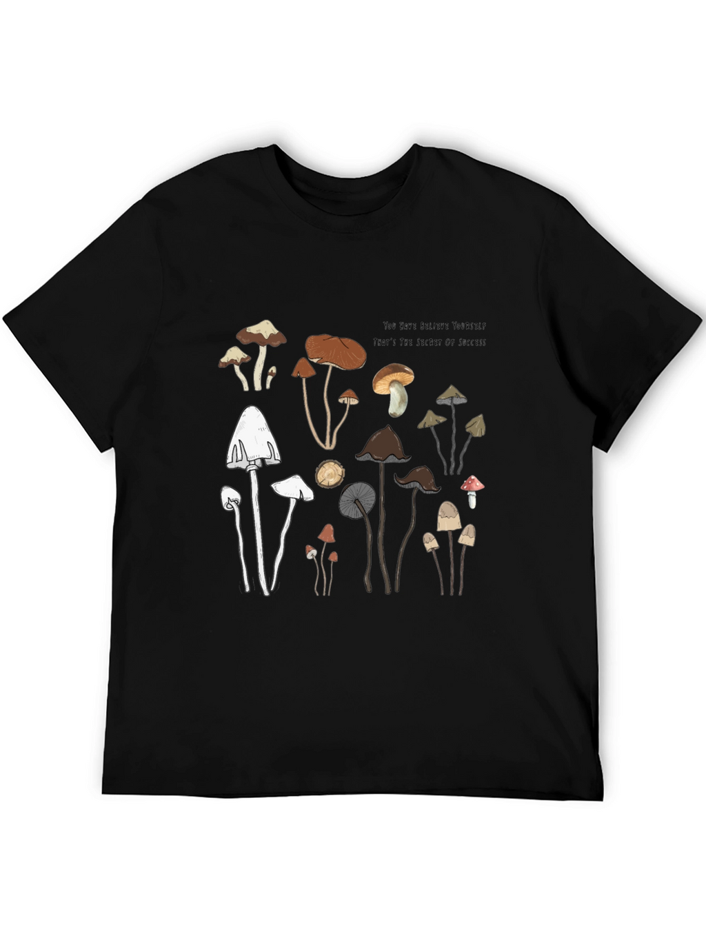 Mushroom Graphic T-Shirt - Soft Cotton Tee