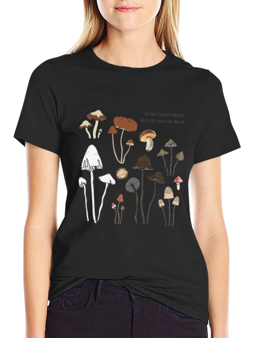 Mushroom Graphic T-Shirt - Soft Cotton Tee