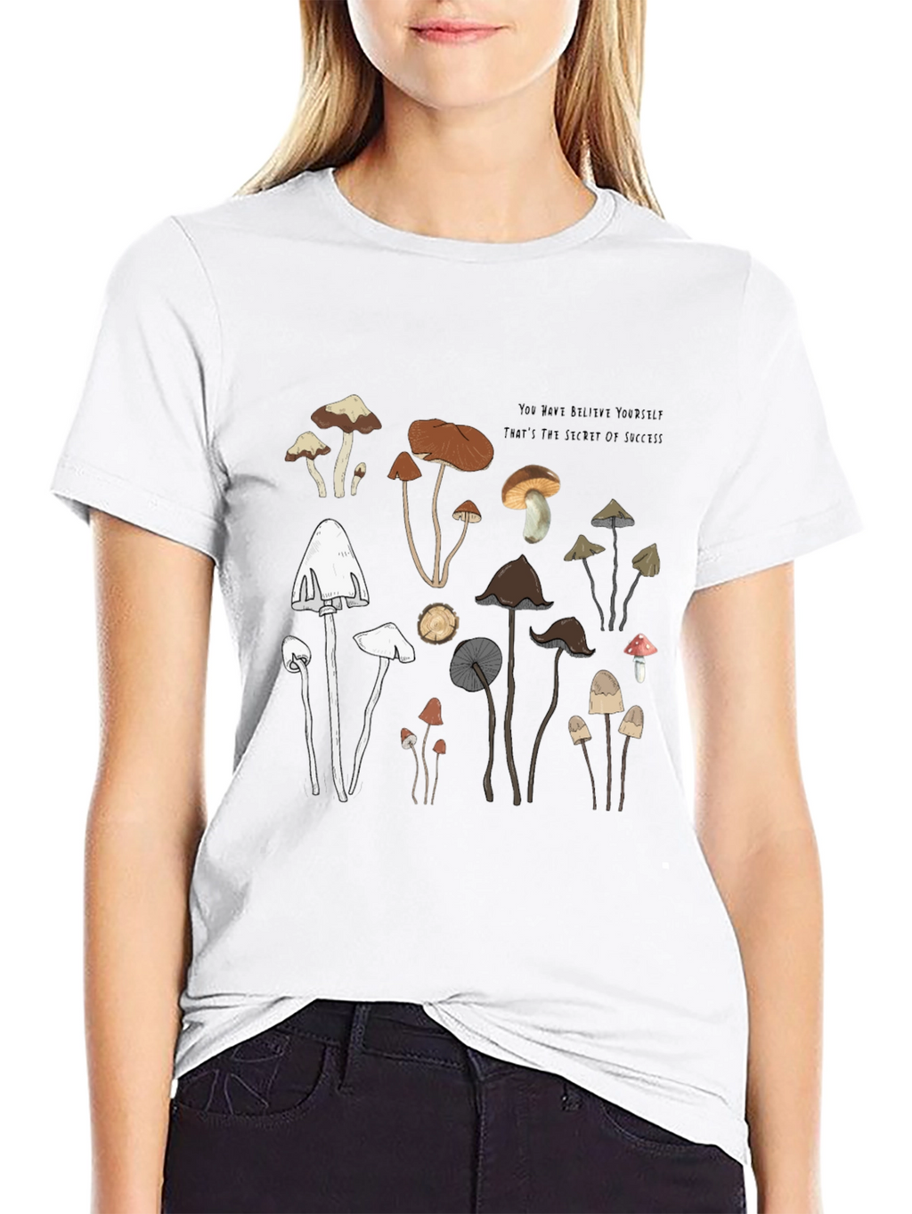 Mushroom Graphic T-Shirt - Soft Cotton Tee