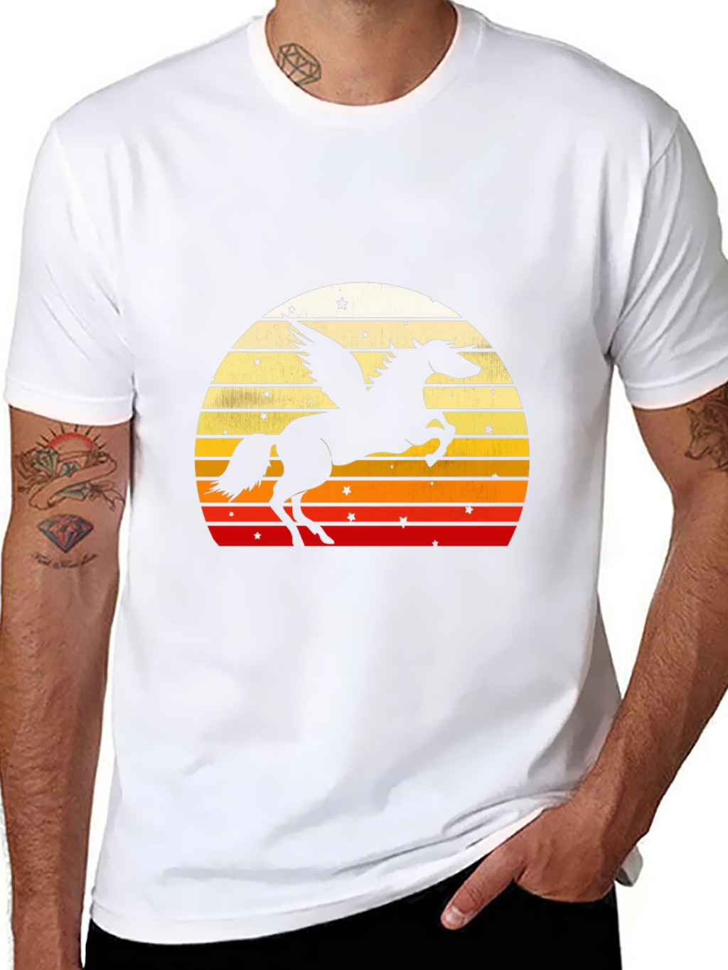 Retro Pegasus Sunset T-Shirt
