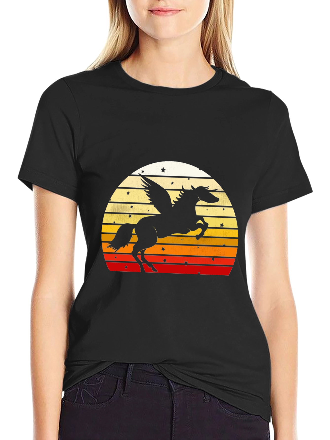 Retro Pegasus Sunset T-Shirt
