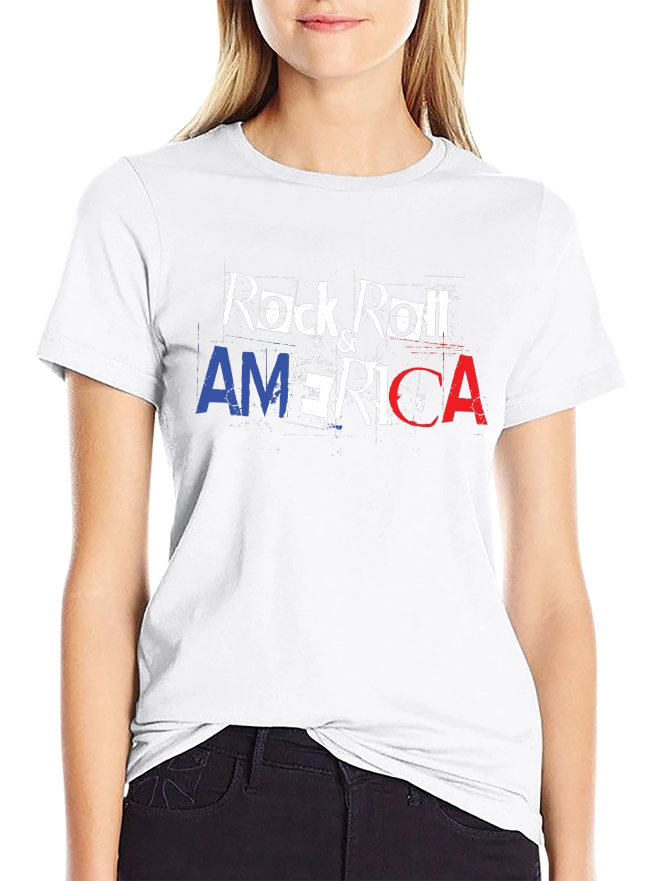 Rock & Roll America T-Shirt - Patriotic Graphic Tee