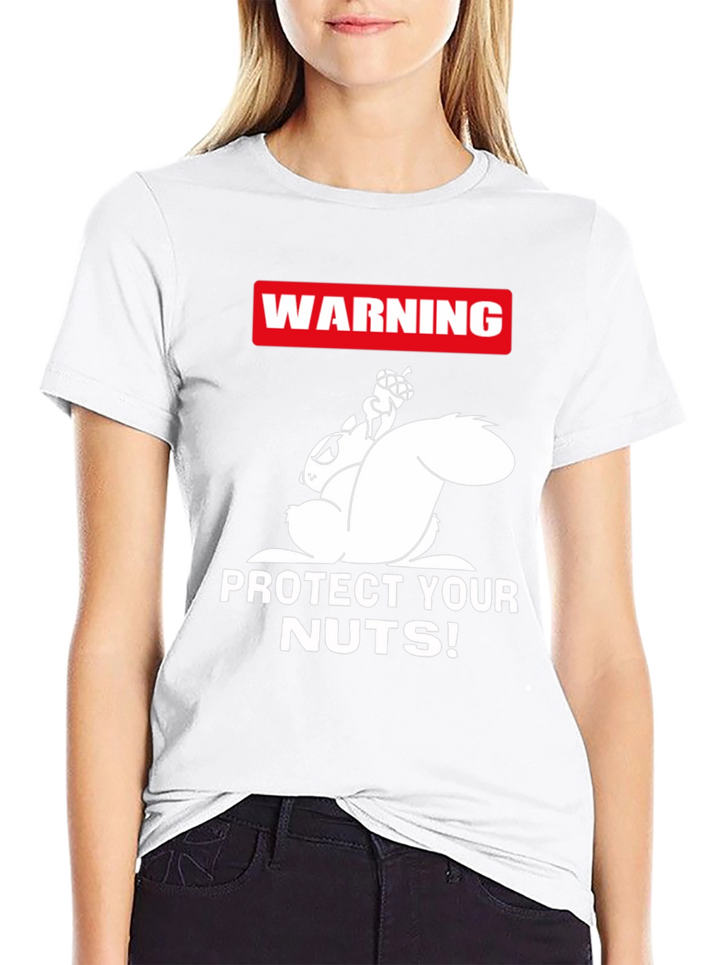 Funny Protect Your Nuts Squirrel Graphic Tee