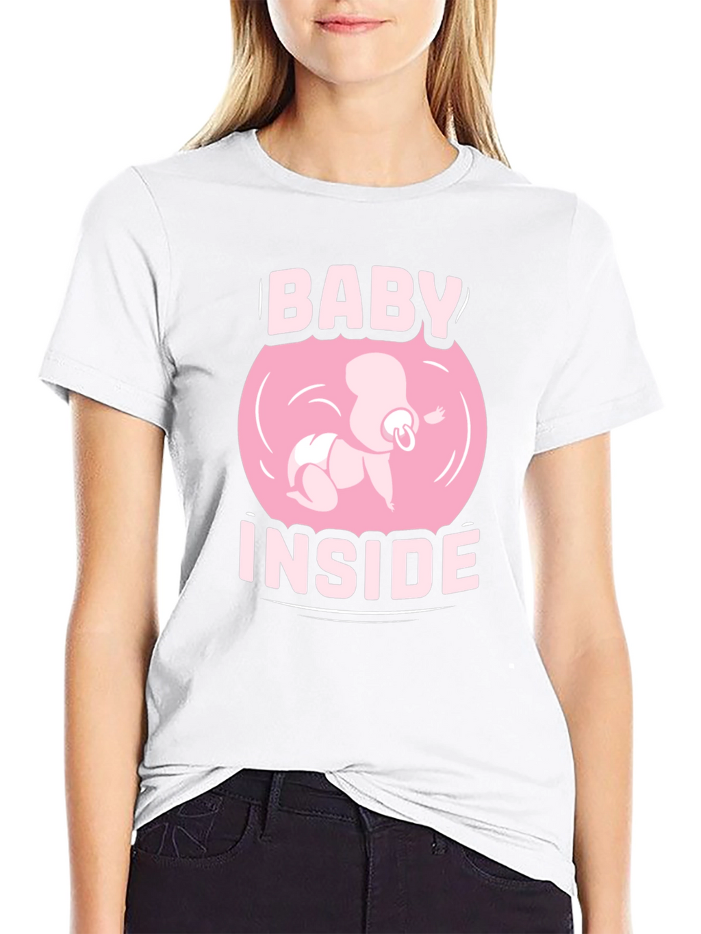 Baby Inside Graphic Tee - Pregnancy Announcement Shirt