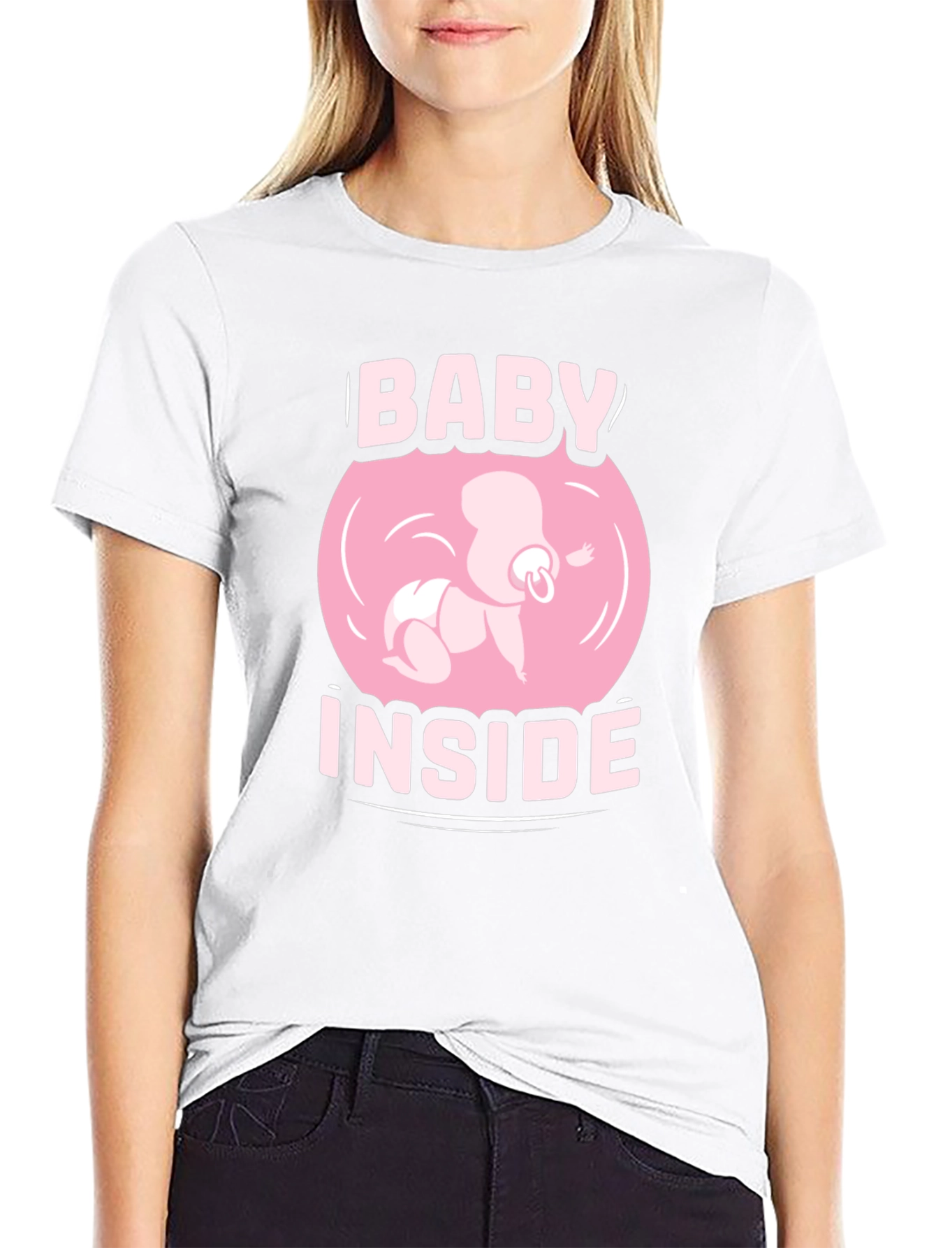 Baby Inside Graphic Tee - Pregnancy Announcement Shirt