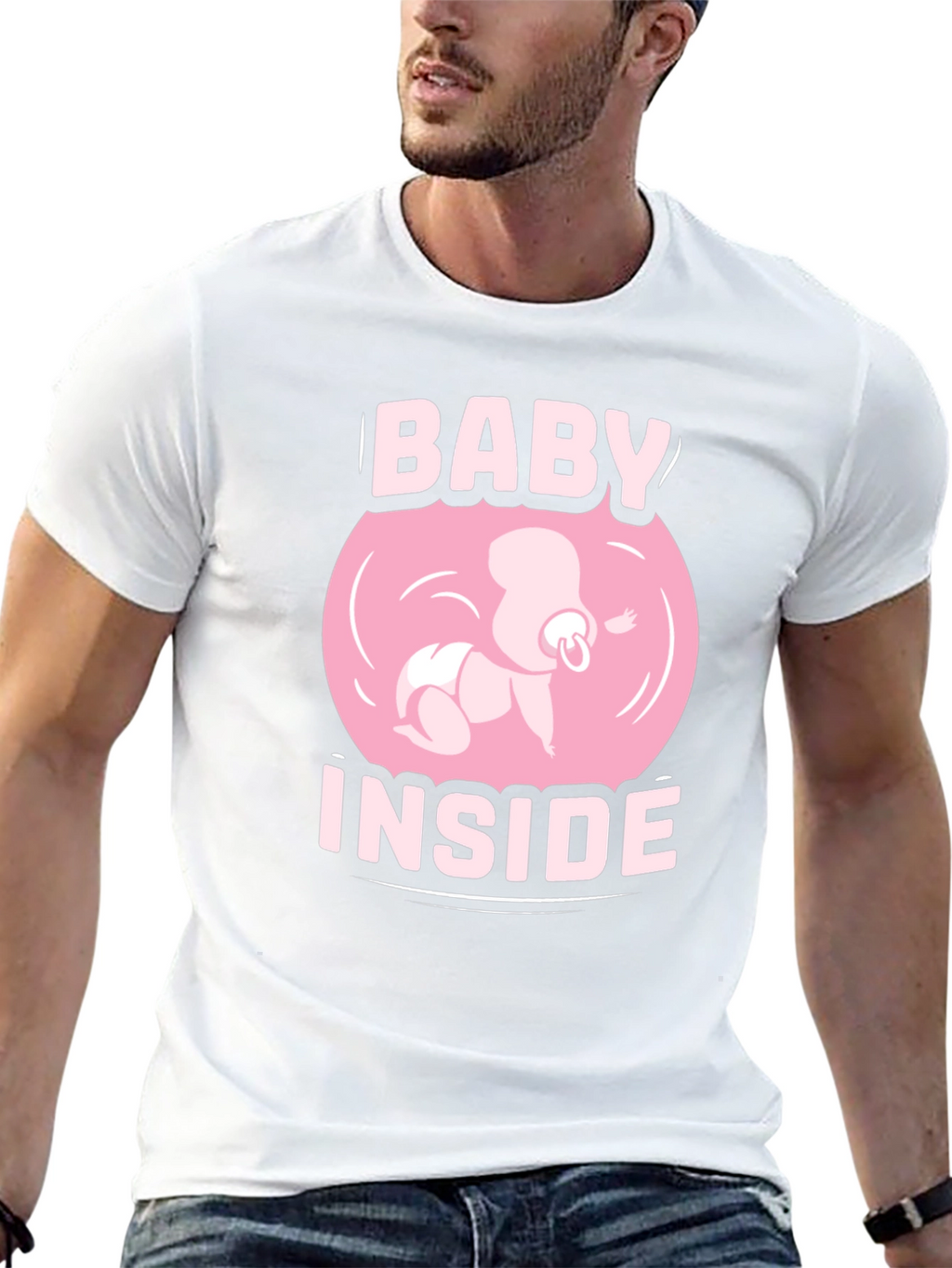 Baby Inside Graphic Tee - Pregnancy Announcement Shirt