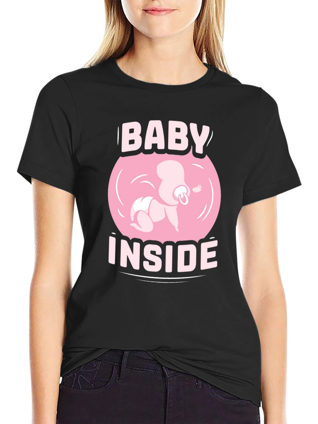 Baby Inside Graphic Tee - Pregnancy Announcement Shirt