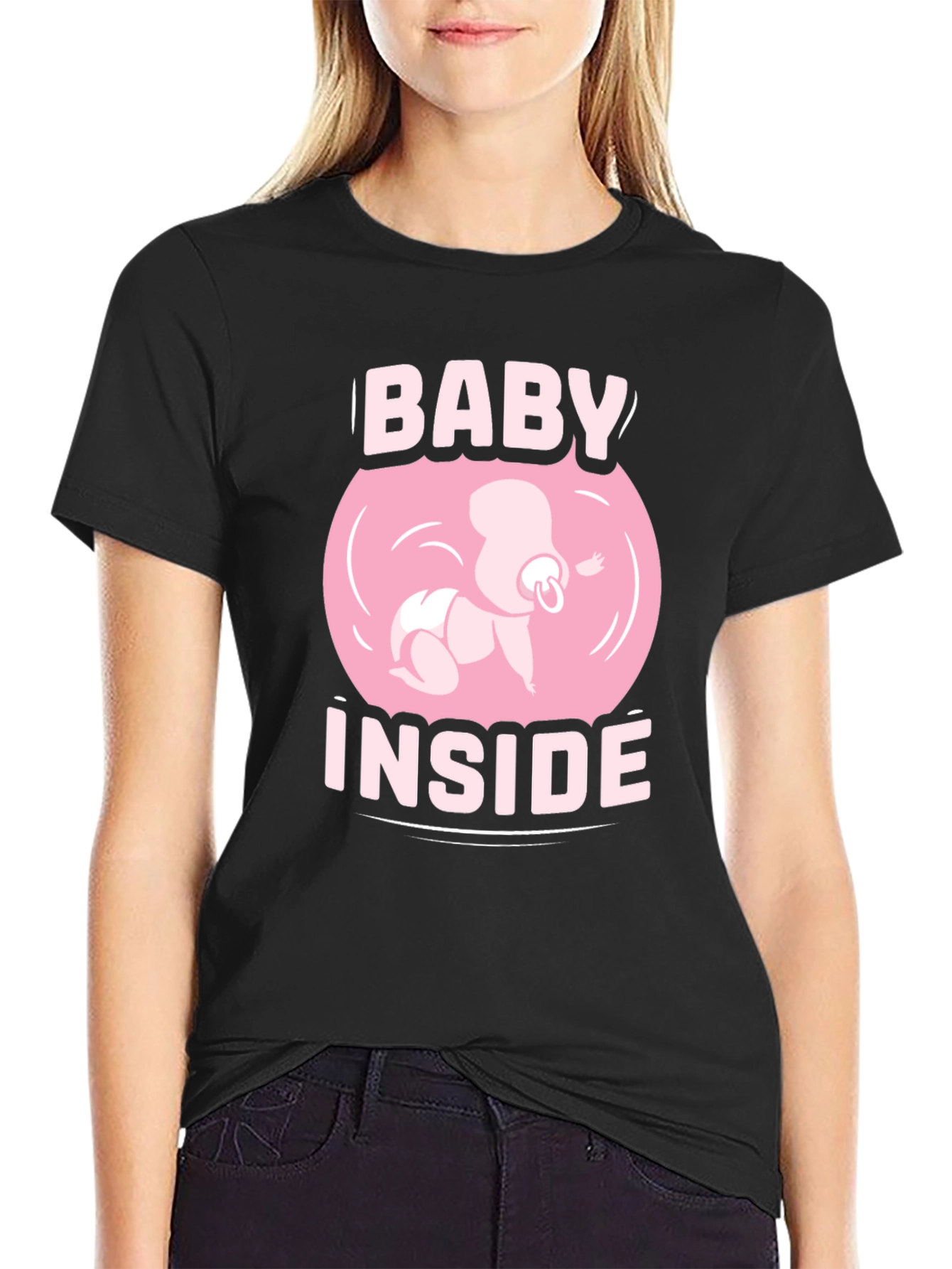 Baby Inside Graphic Tee - Pregnancy Announcement Shirt
