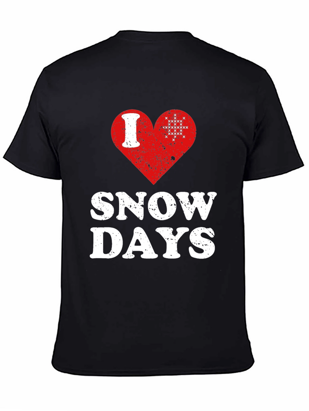 I Love Snow Days T-Shirt Black