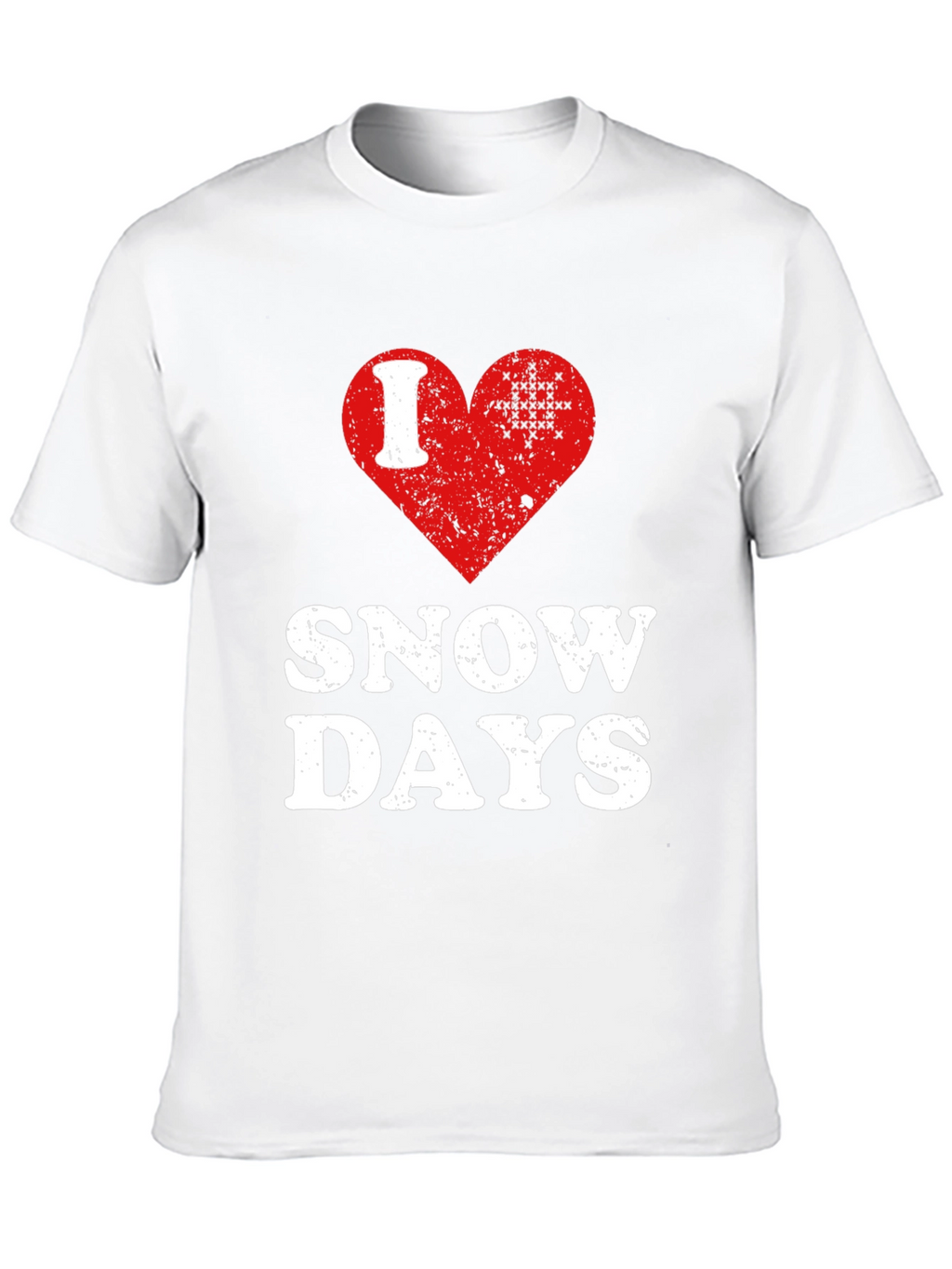 I Love Snow Days T-Shirt Black