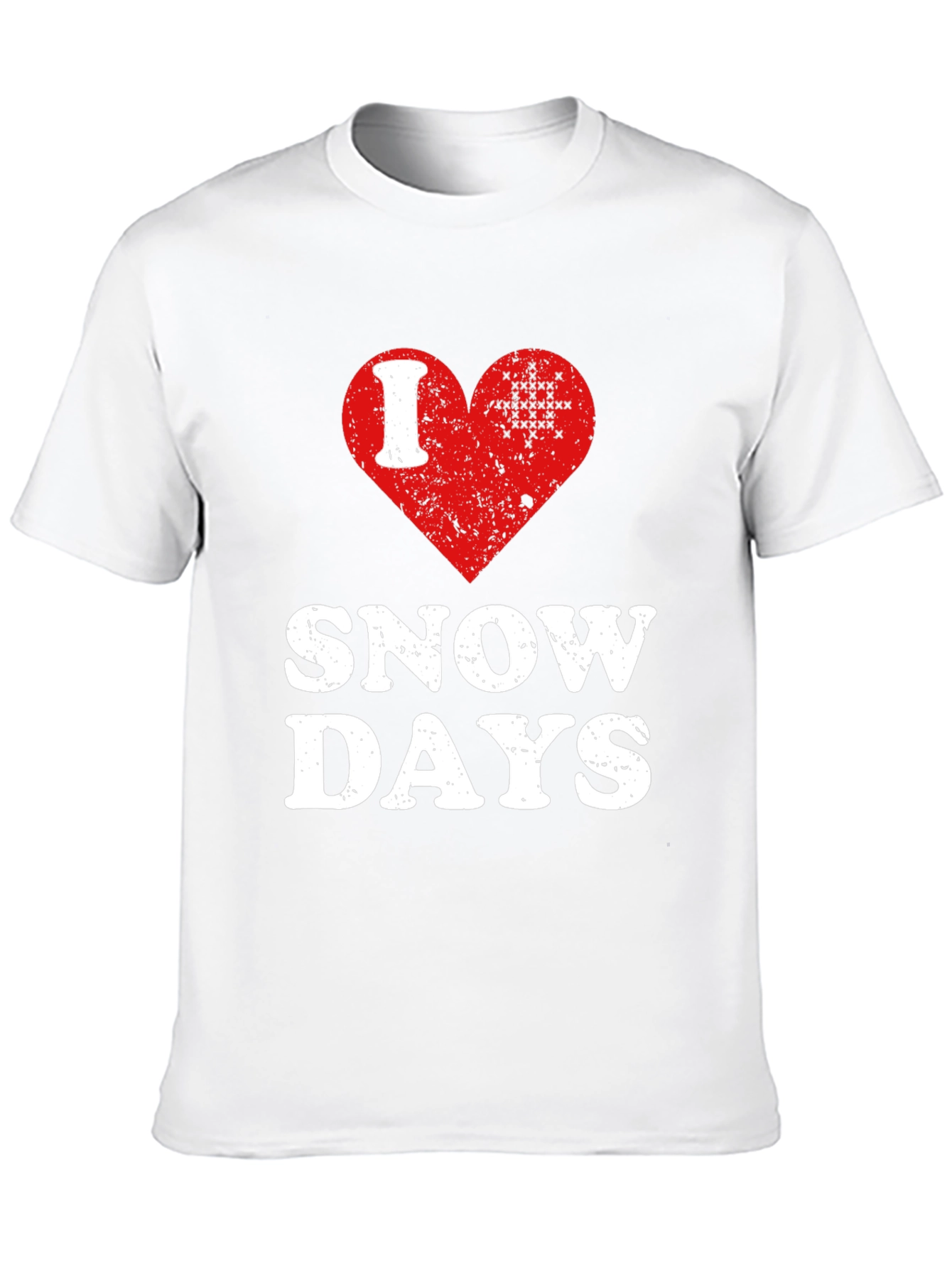 I Love Snow Days T-Shirt Black