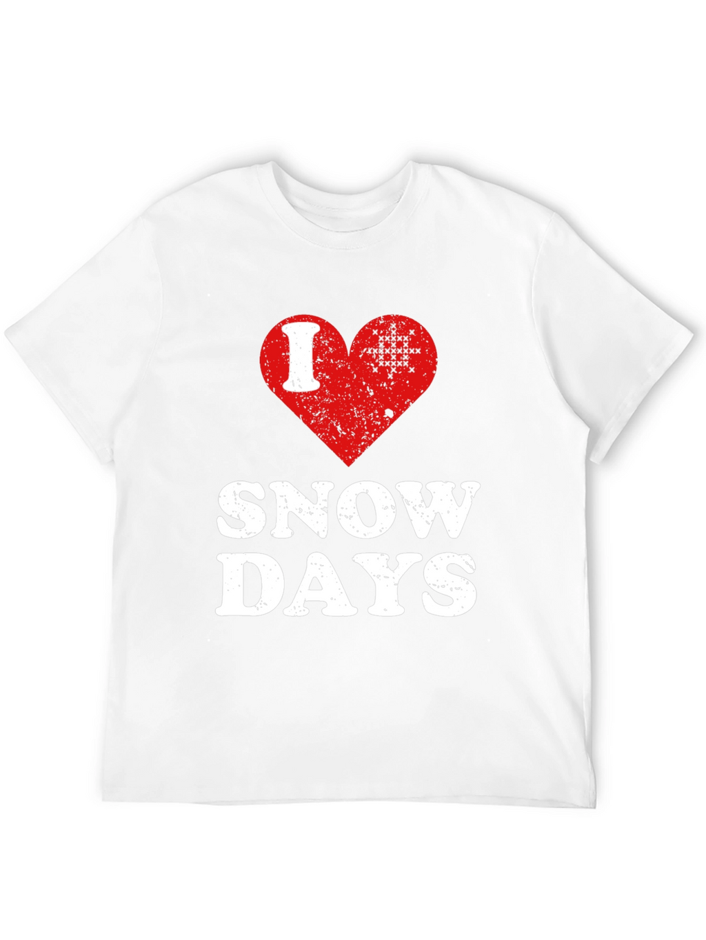I Love Snow Days T-Shirt Black
