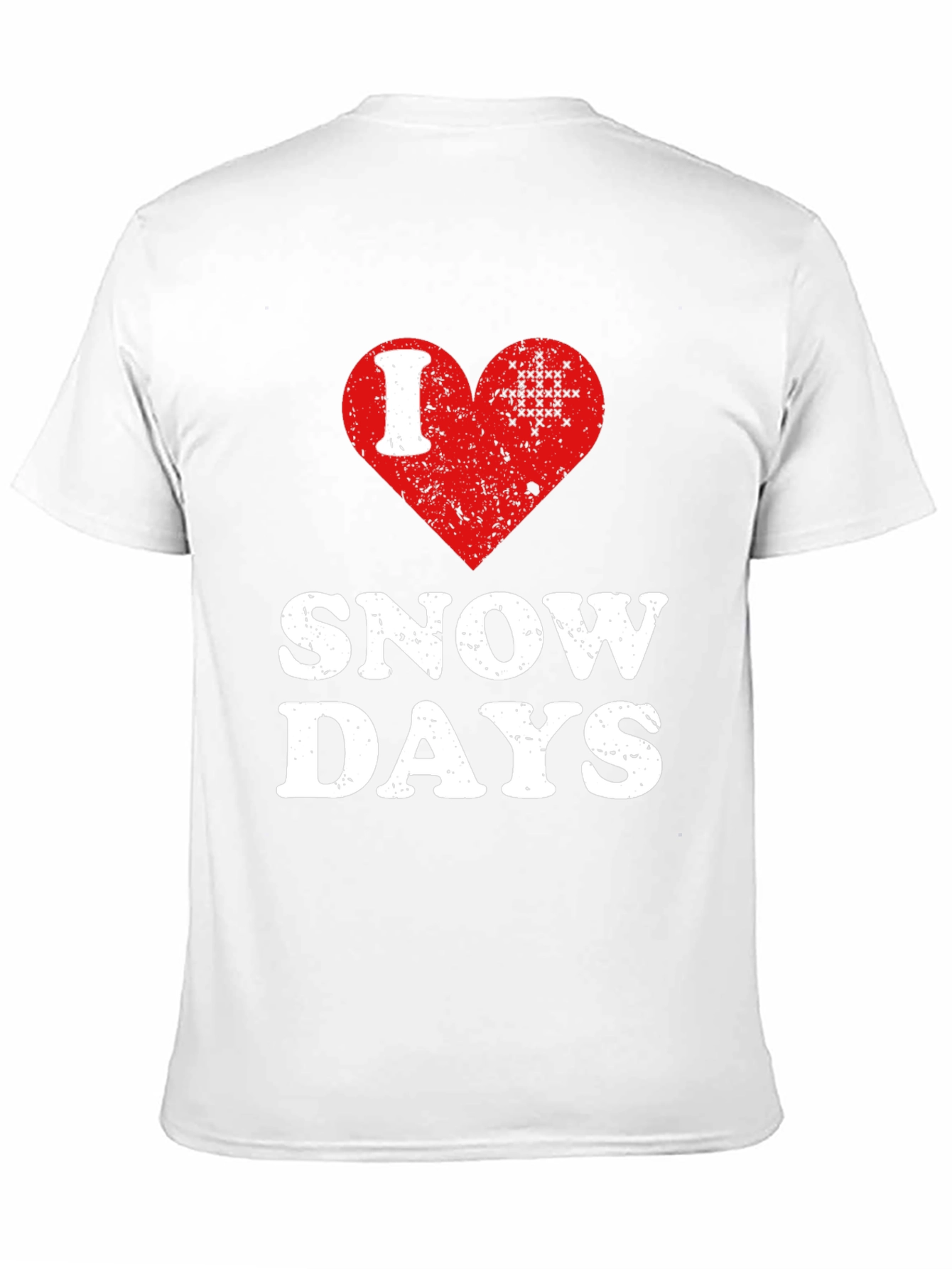 I Love Snow Days T-Shirt Black