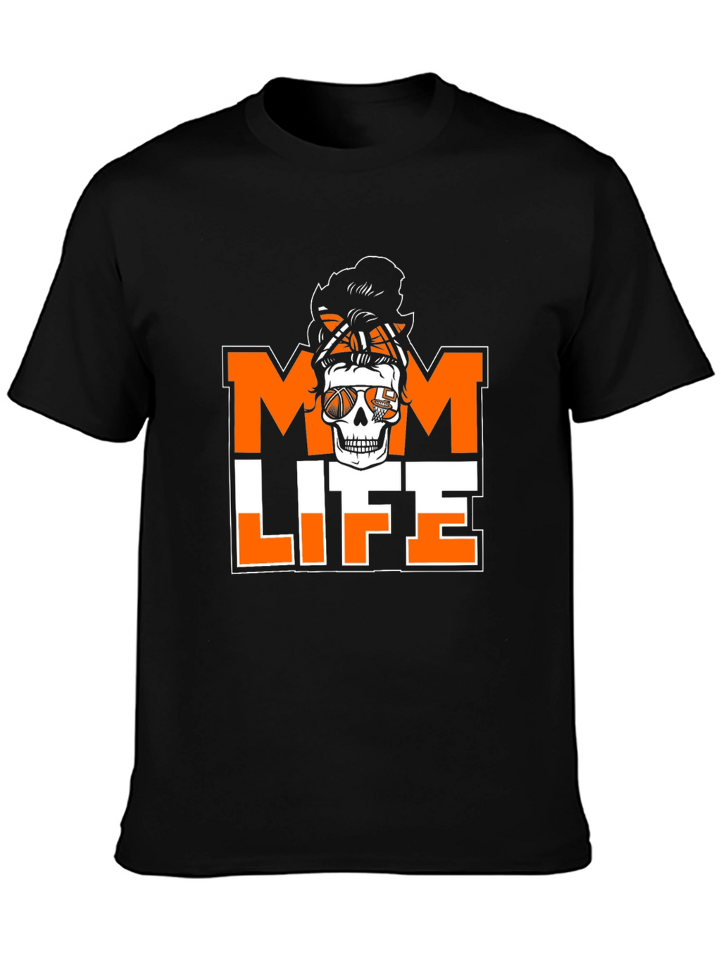 Mom Life Skeleton Basketball T-Shirt