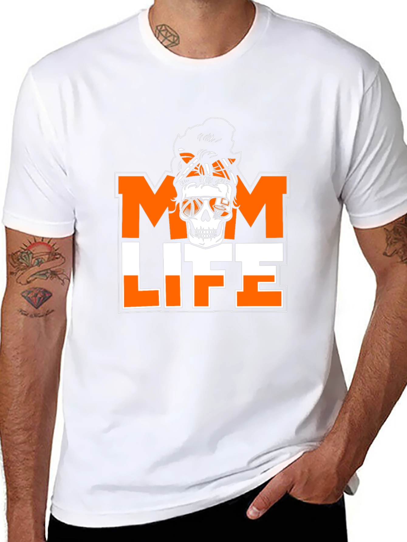 Mom Life Skeleton Basketball T-Shirt