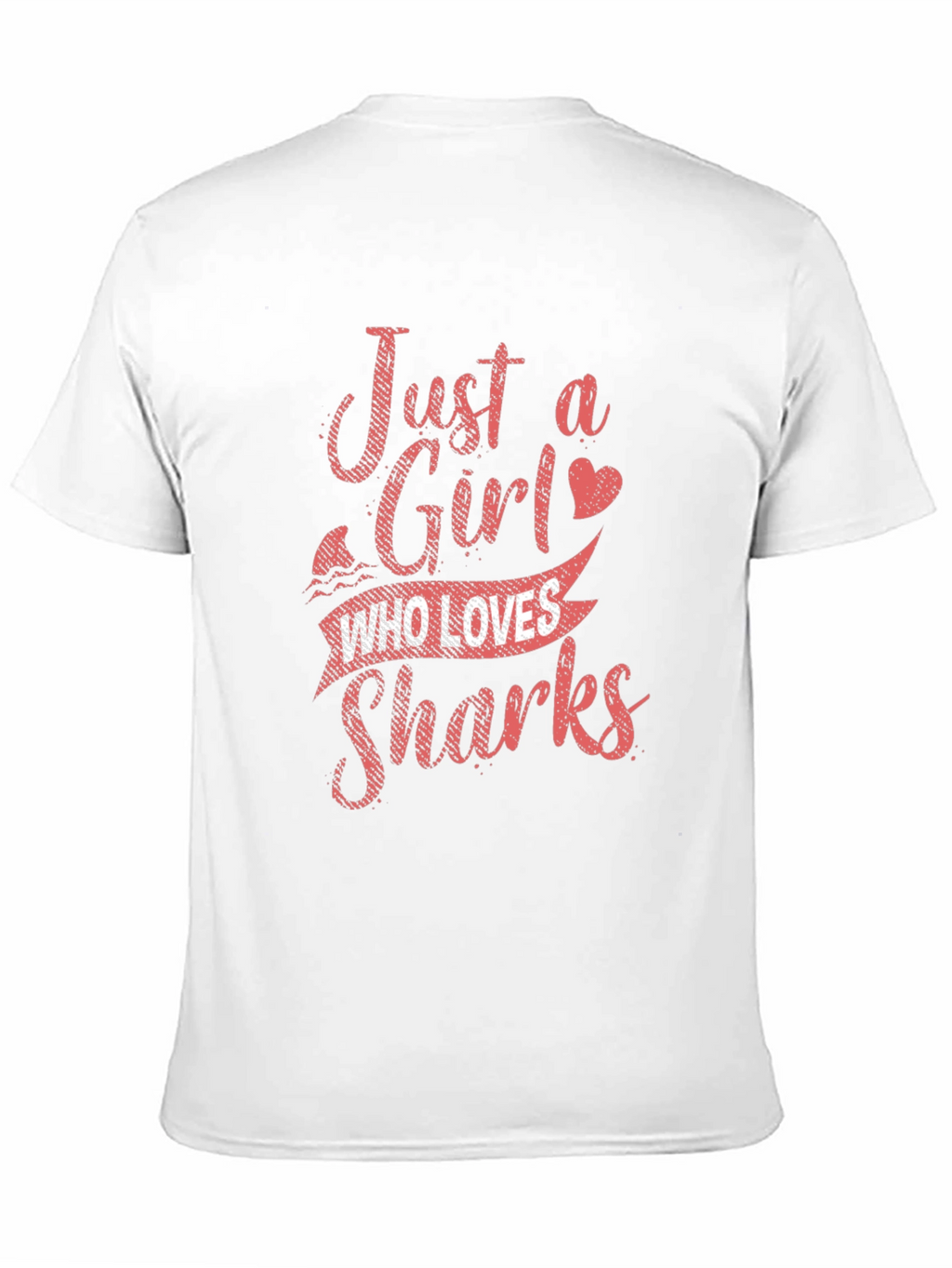 Just a Girl Who Loves Sharks Graphic T-Shirt