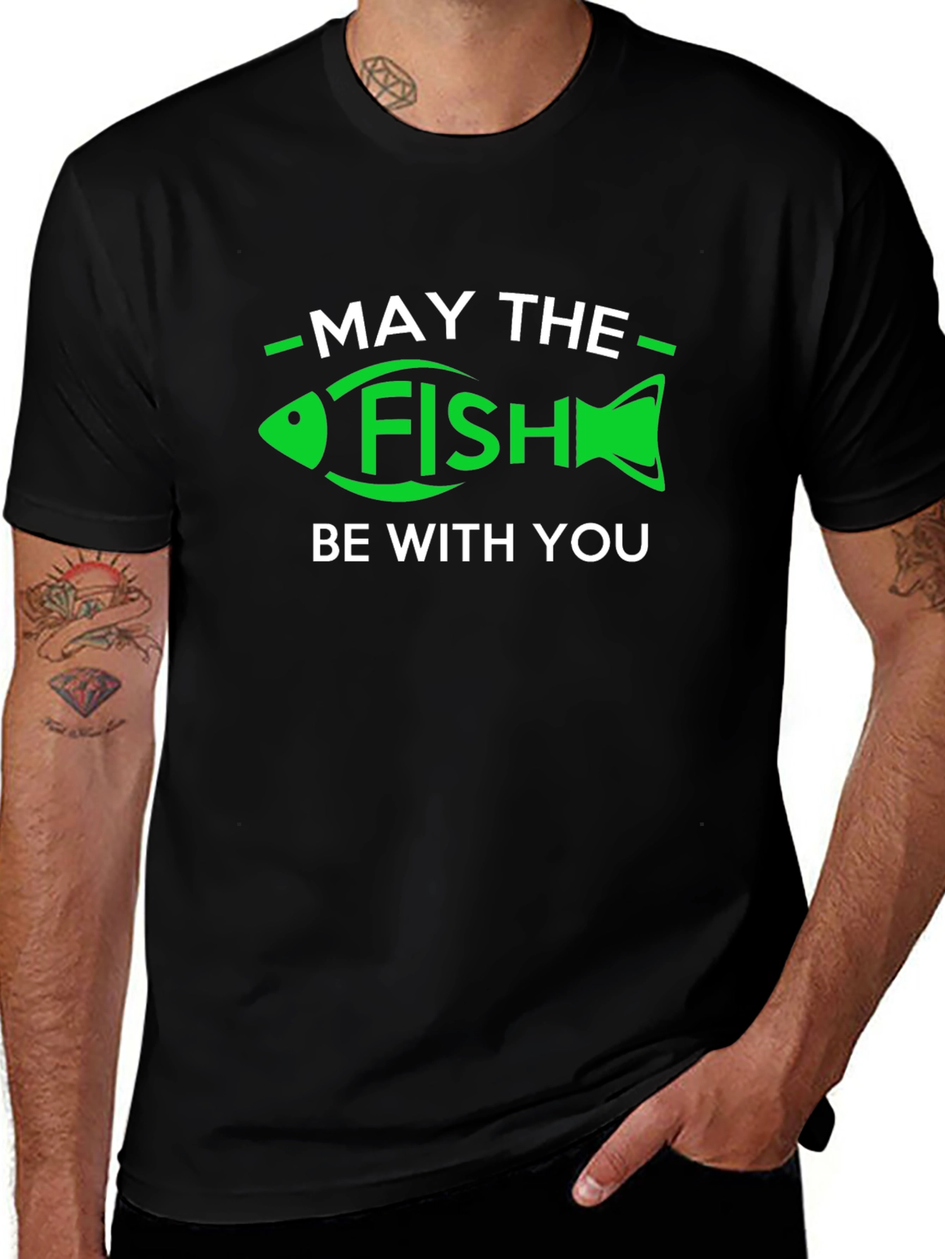 May The Fish Be With You T-Shirt - Funny Fishing Tee