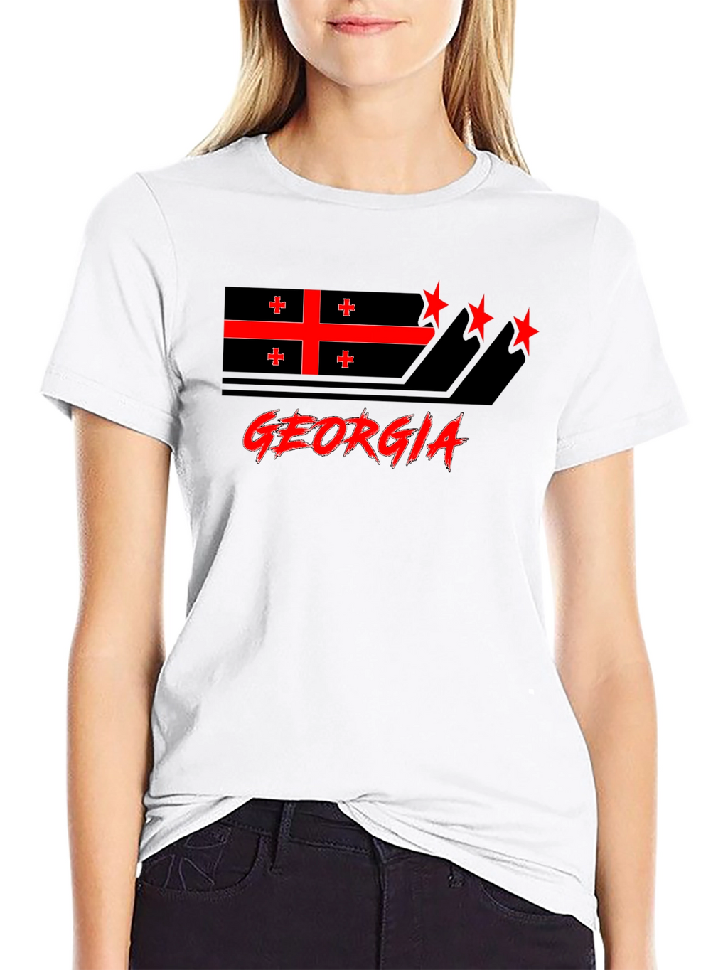 Georgia Flag Graphic T-Shirt