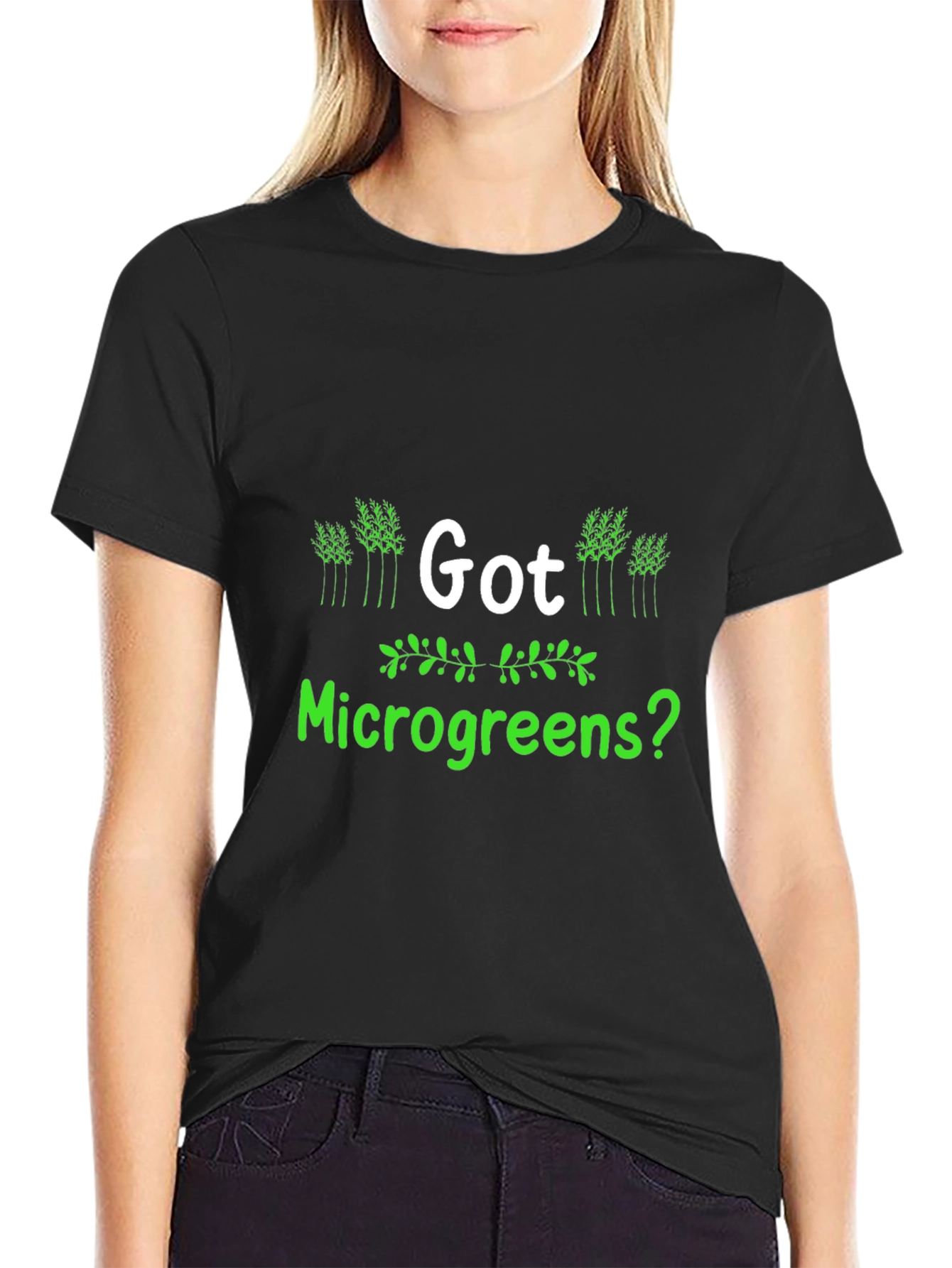Got Microgreens? Black T-Shirt - Gardener Apparel