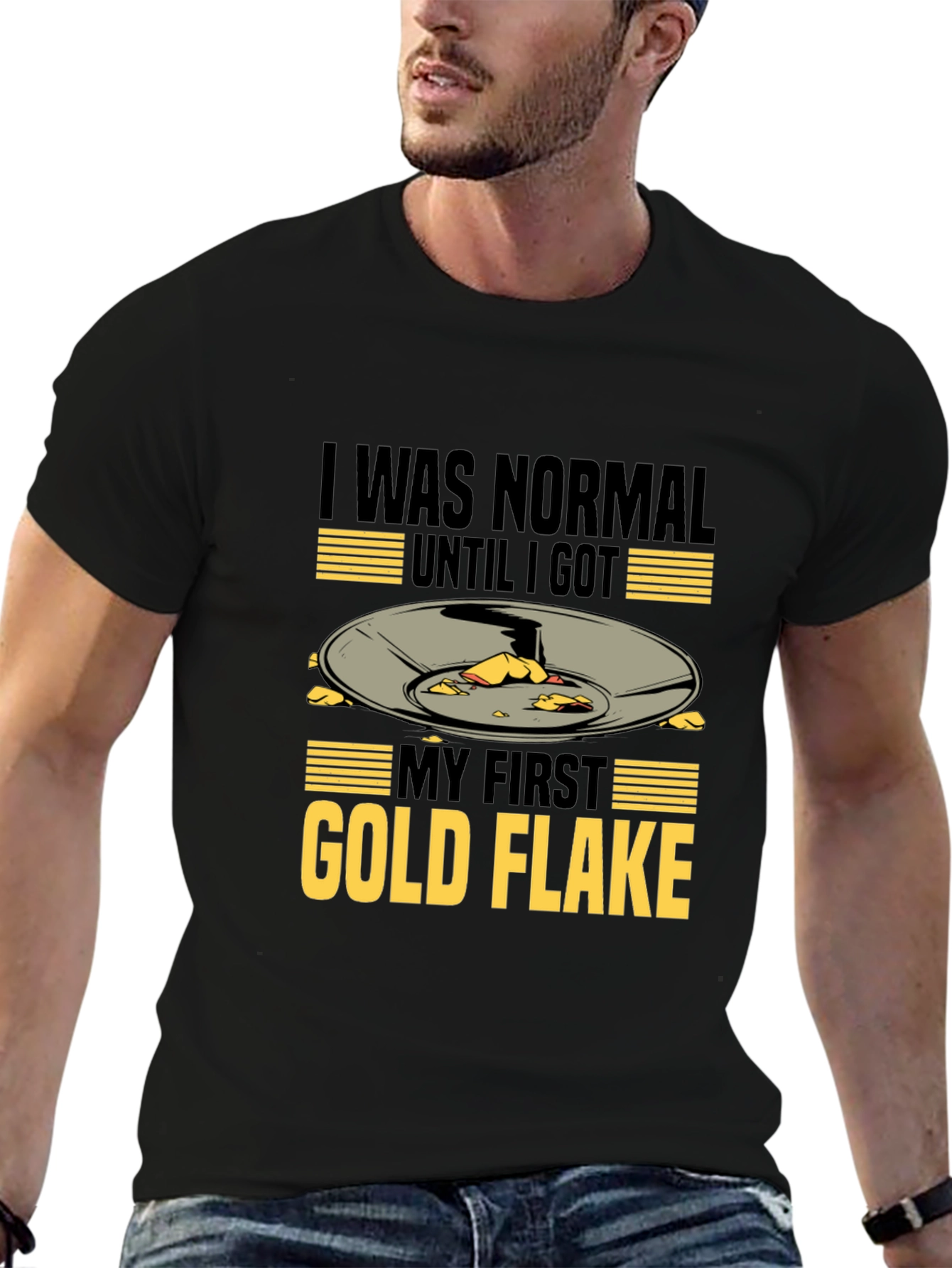 Gold Flake T-Shirt - Prospecting Miner Tee