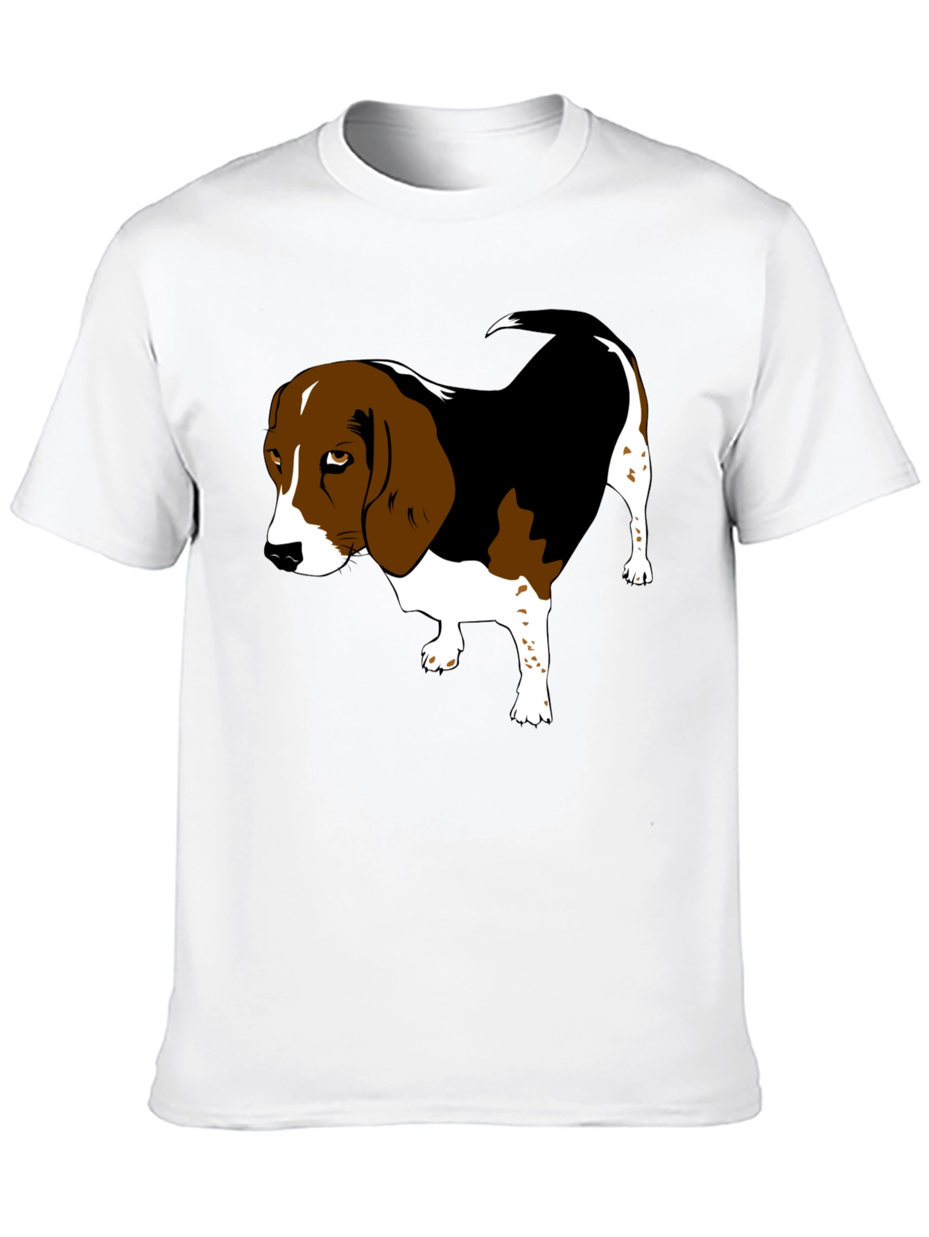Beagle Graphic Tee - Classic Black Cotton Shirt