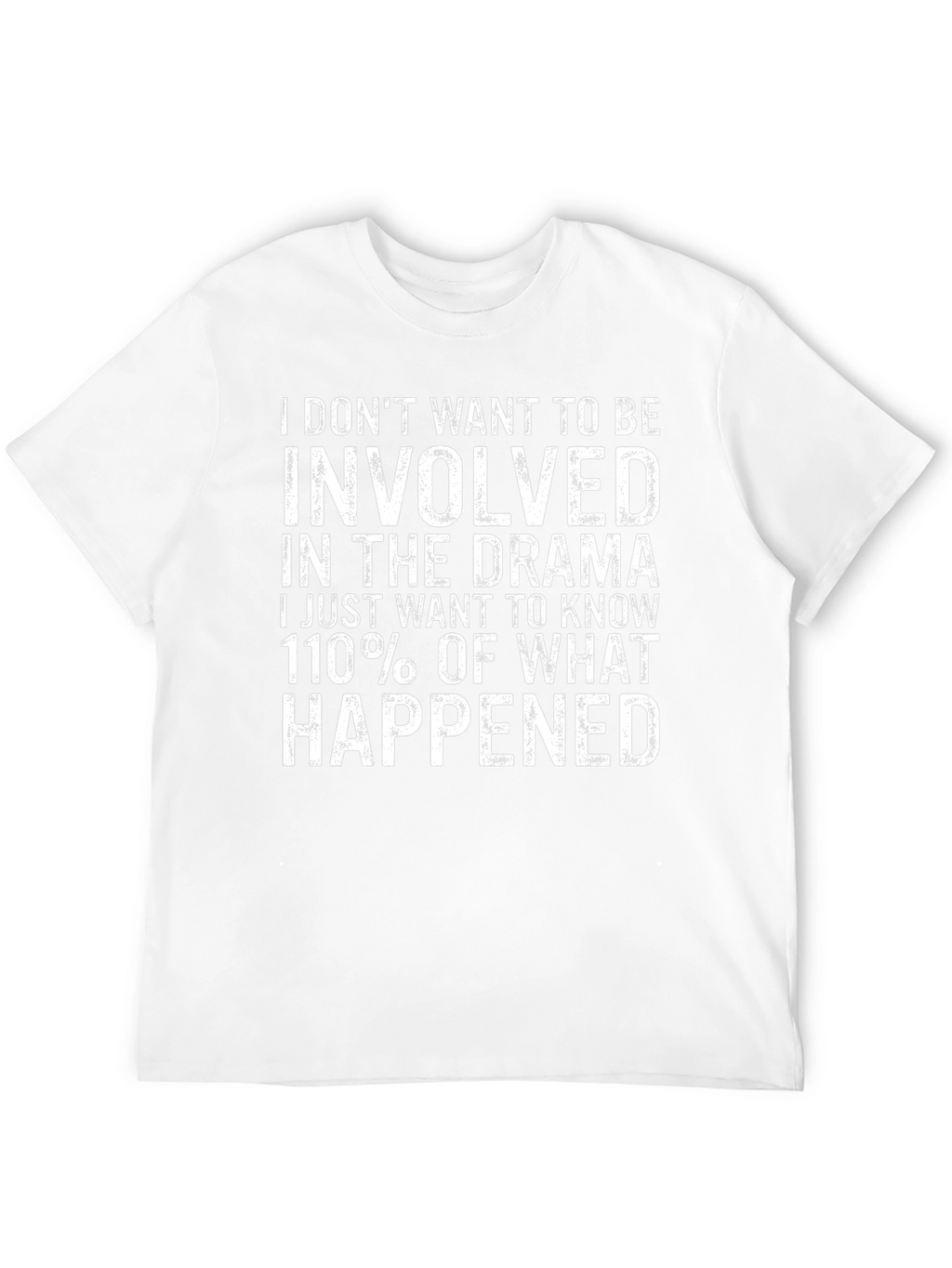 Drama T-Shirt: I Dont Want To Be Involved