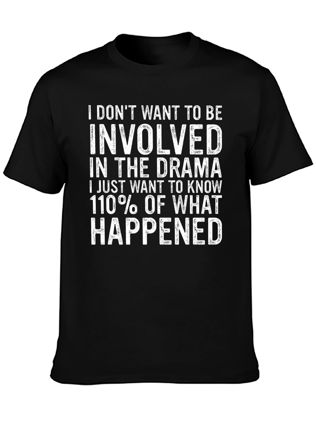 Drama T-Shirt: I Dont Want To Be Involved
