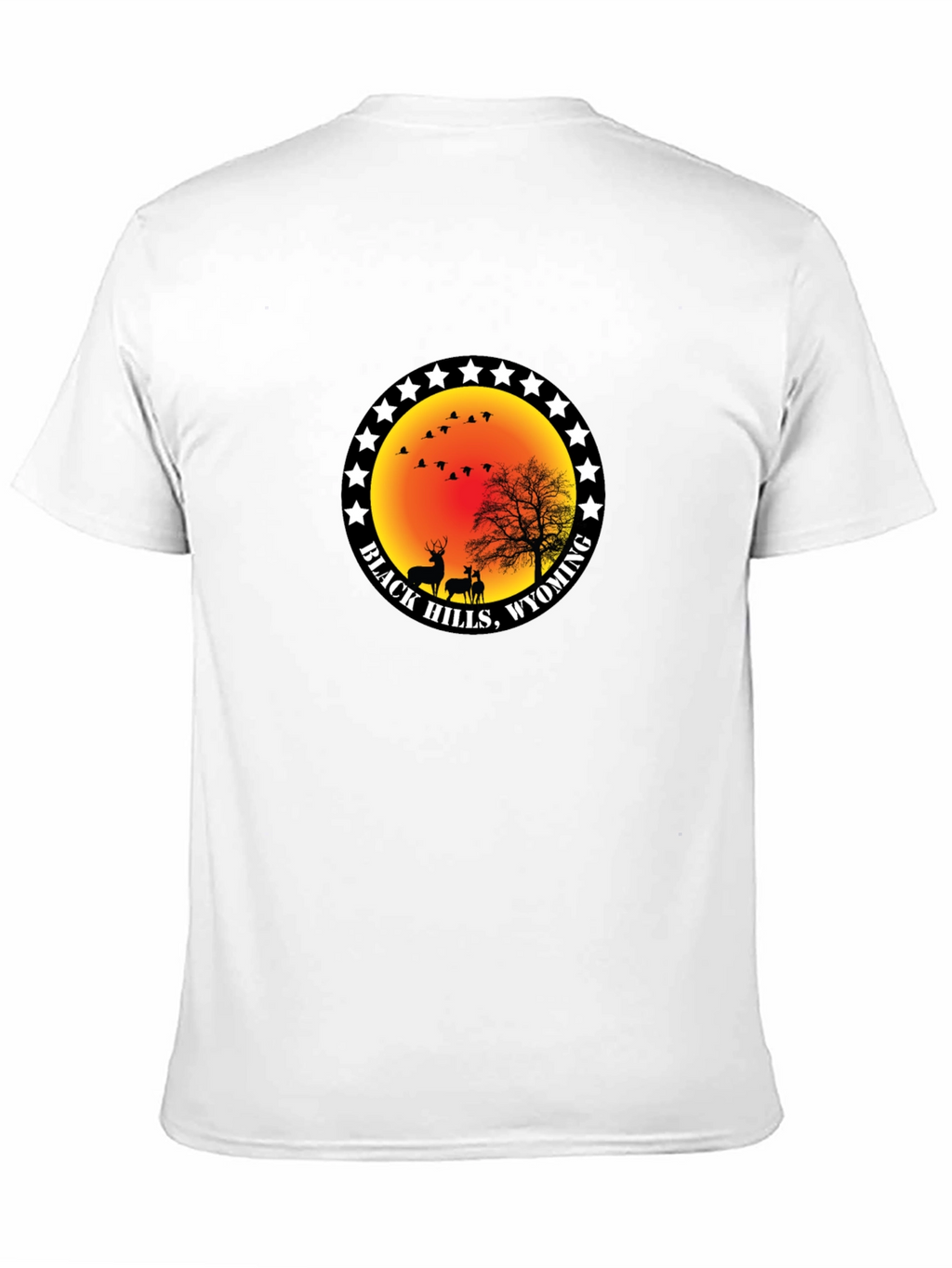 Black Hills Wyoming Deer Graphic T-Shirt