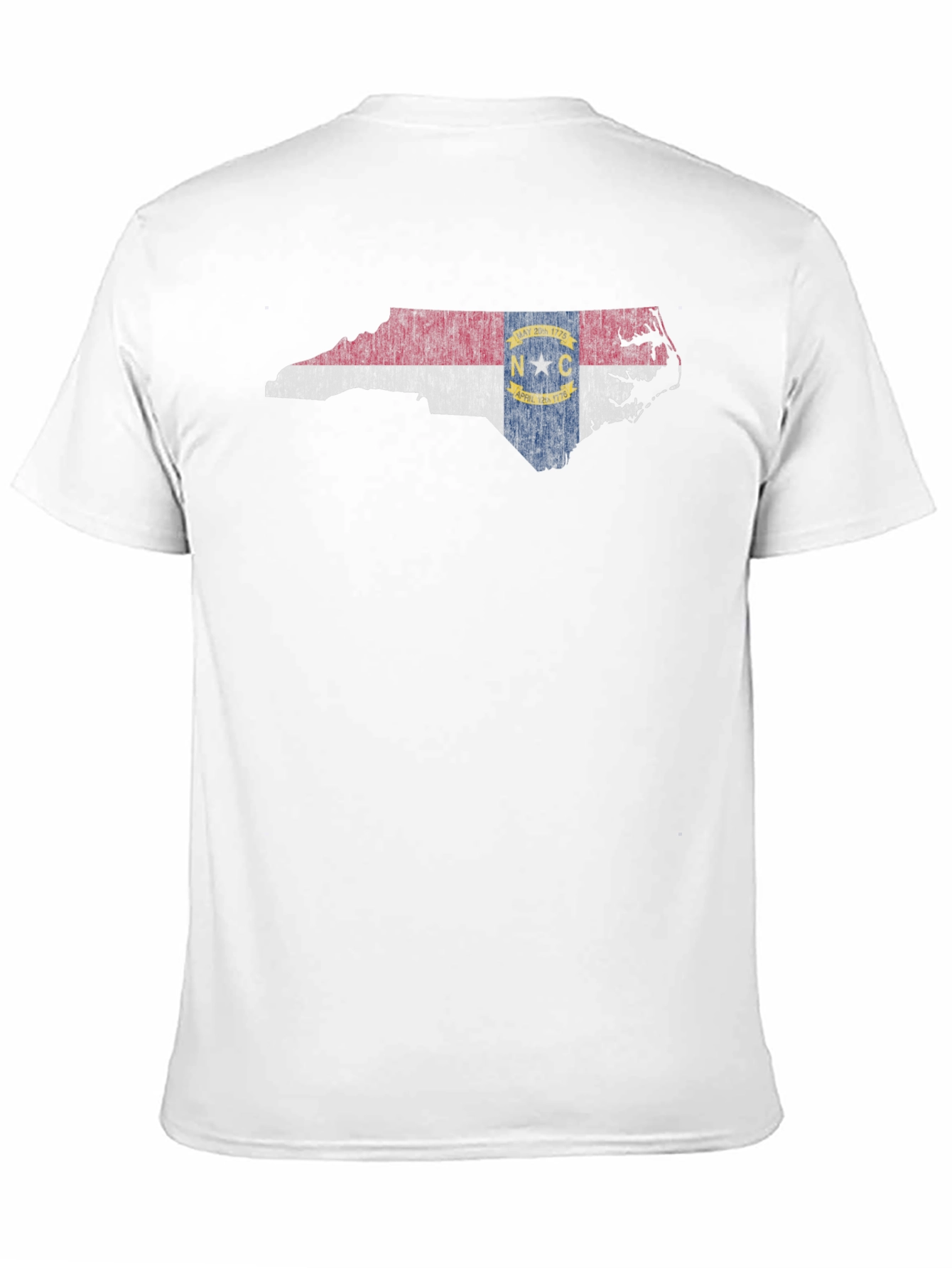 North Carolina State Flag Map Graphic T-Shirt