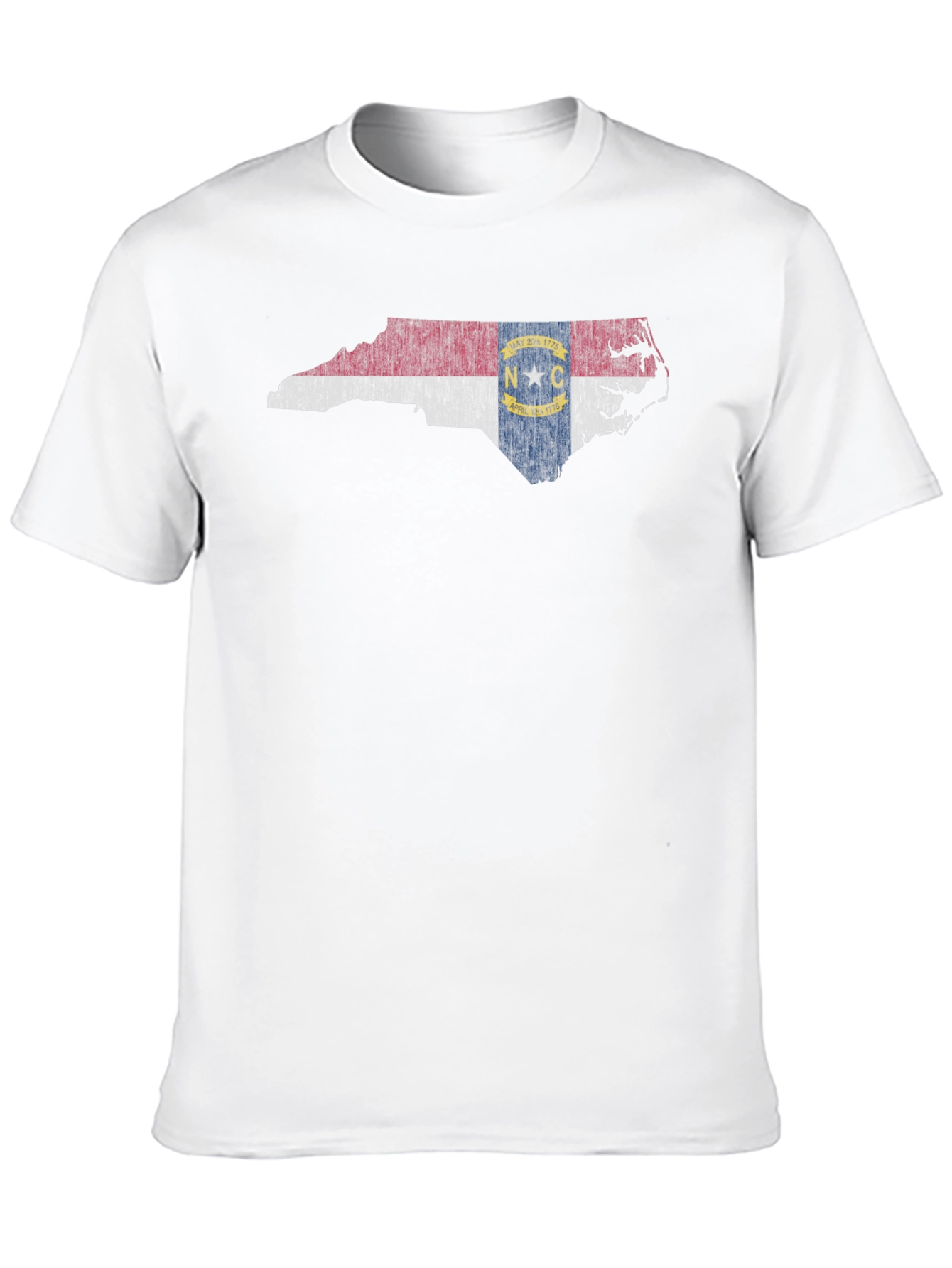 North Carolina State Flag Map Graphic T-Shirt