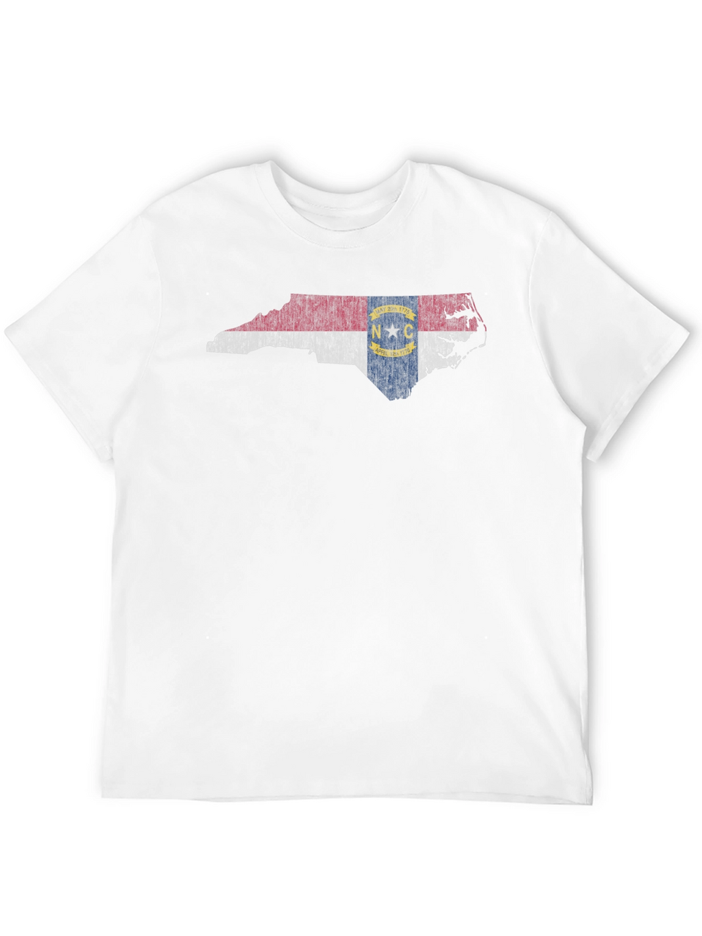 North Carolina State Flag Map Graphic T-Shirt