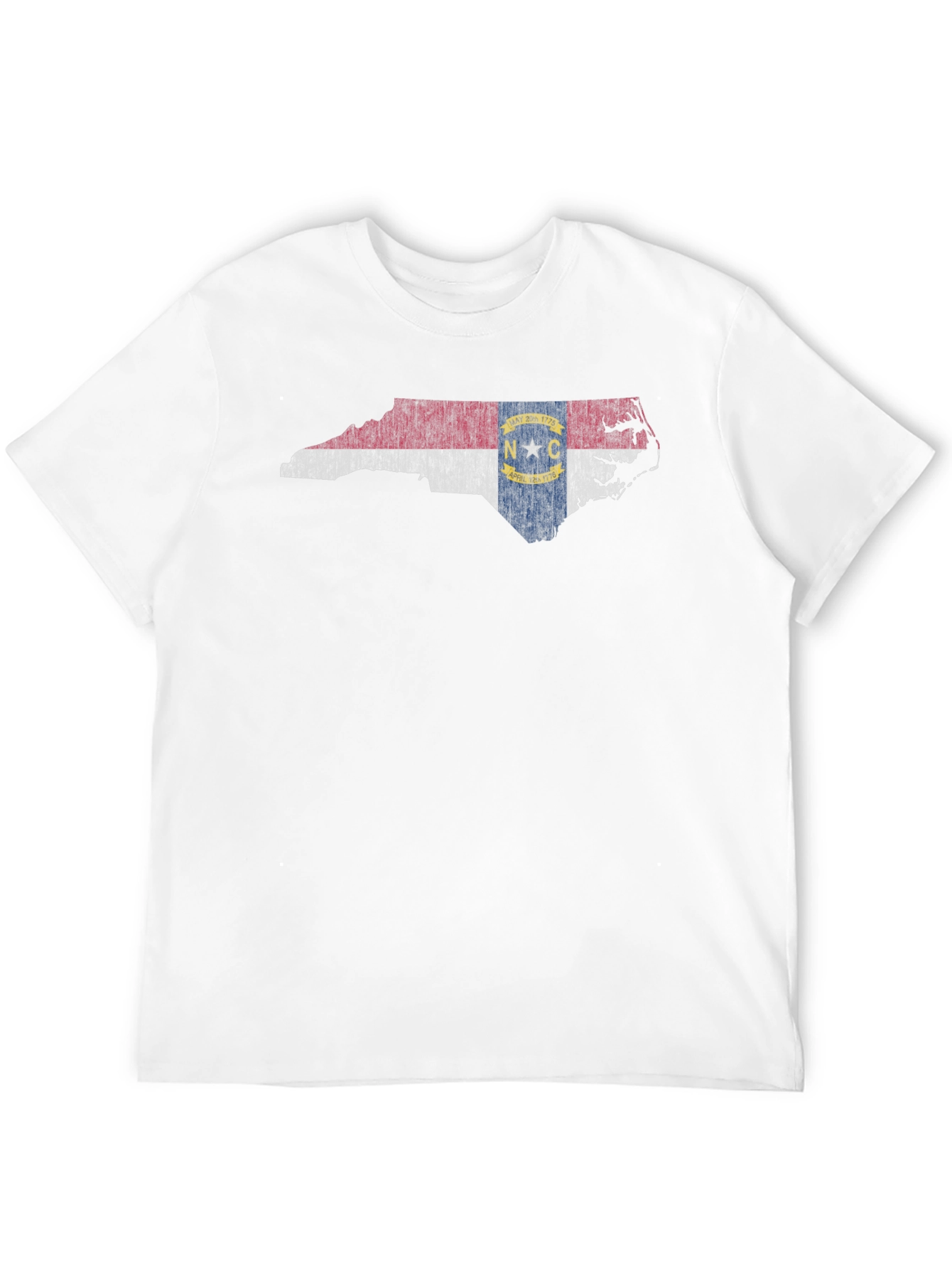 North Carolina State Flag Map Graphic T-Shirt