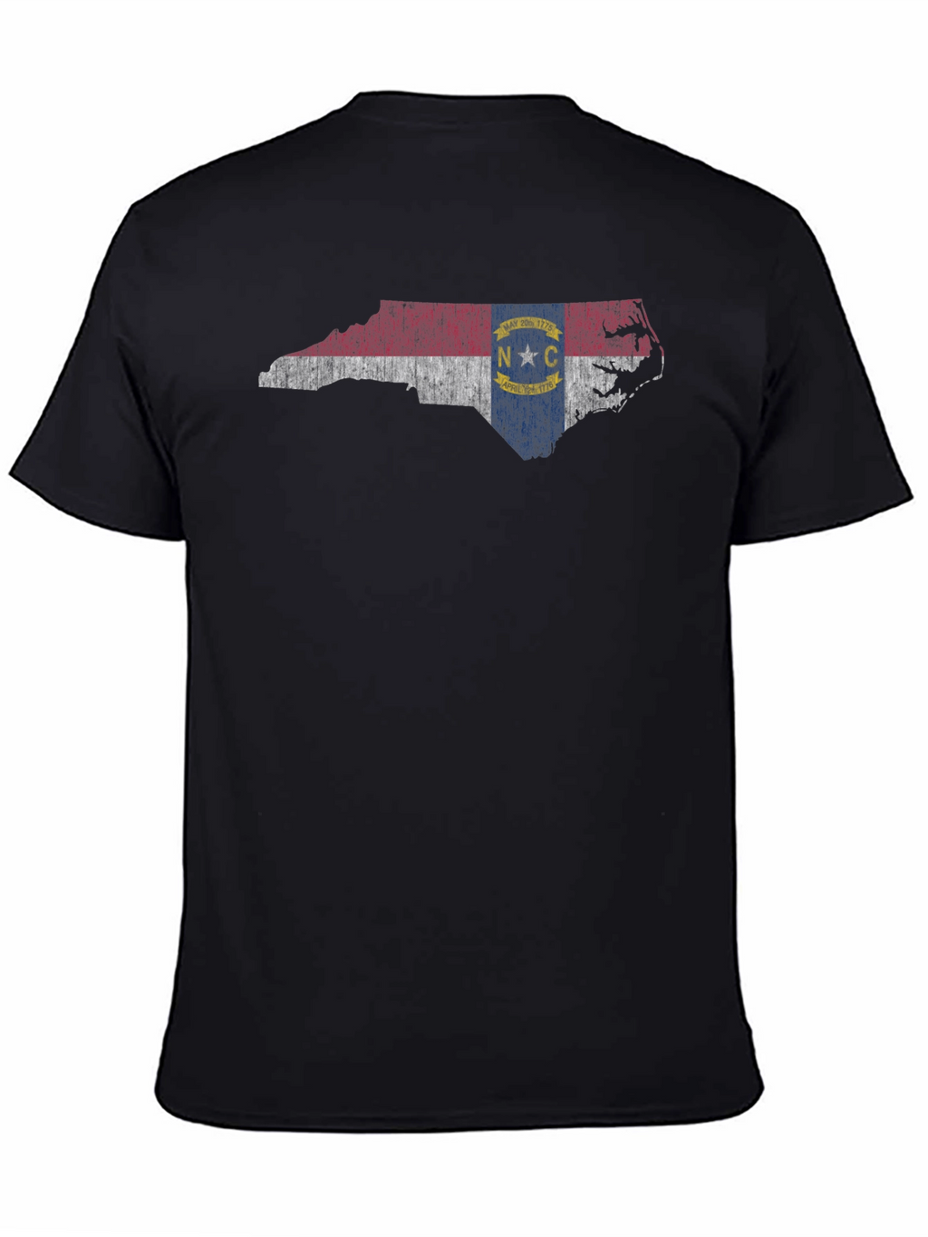 North Carolina State Flag Map Graphic T-Shirt