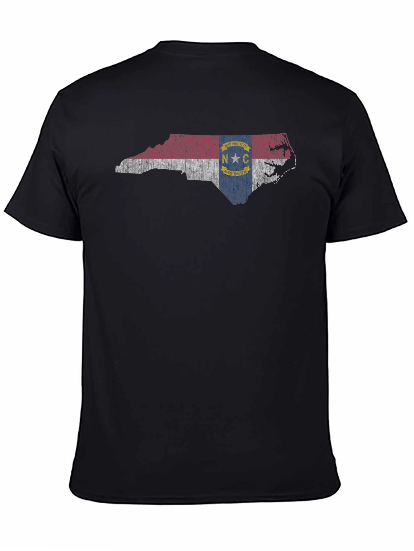 North Carolina State Flag Map Graphic T-Shirt