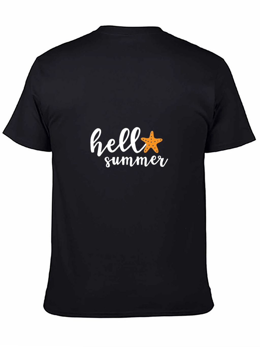 Hello Summer Black Graphic Tee